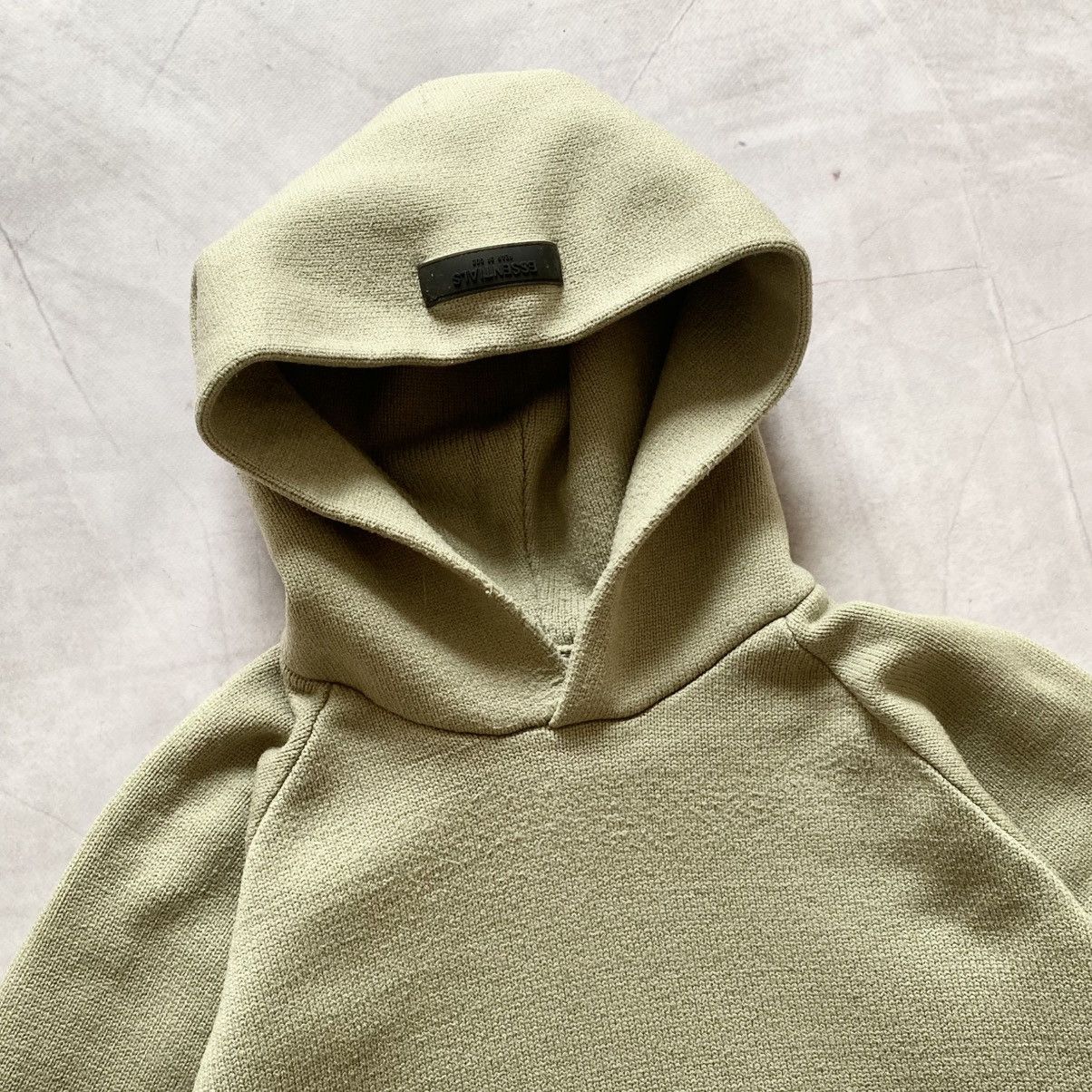 Essentials Essentials Fear Of God Knit Oversize Green/Beige Hoodie Y2K Size US L / EU 52-54 / 3 - 5 Thumbnail