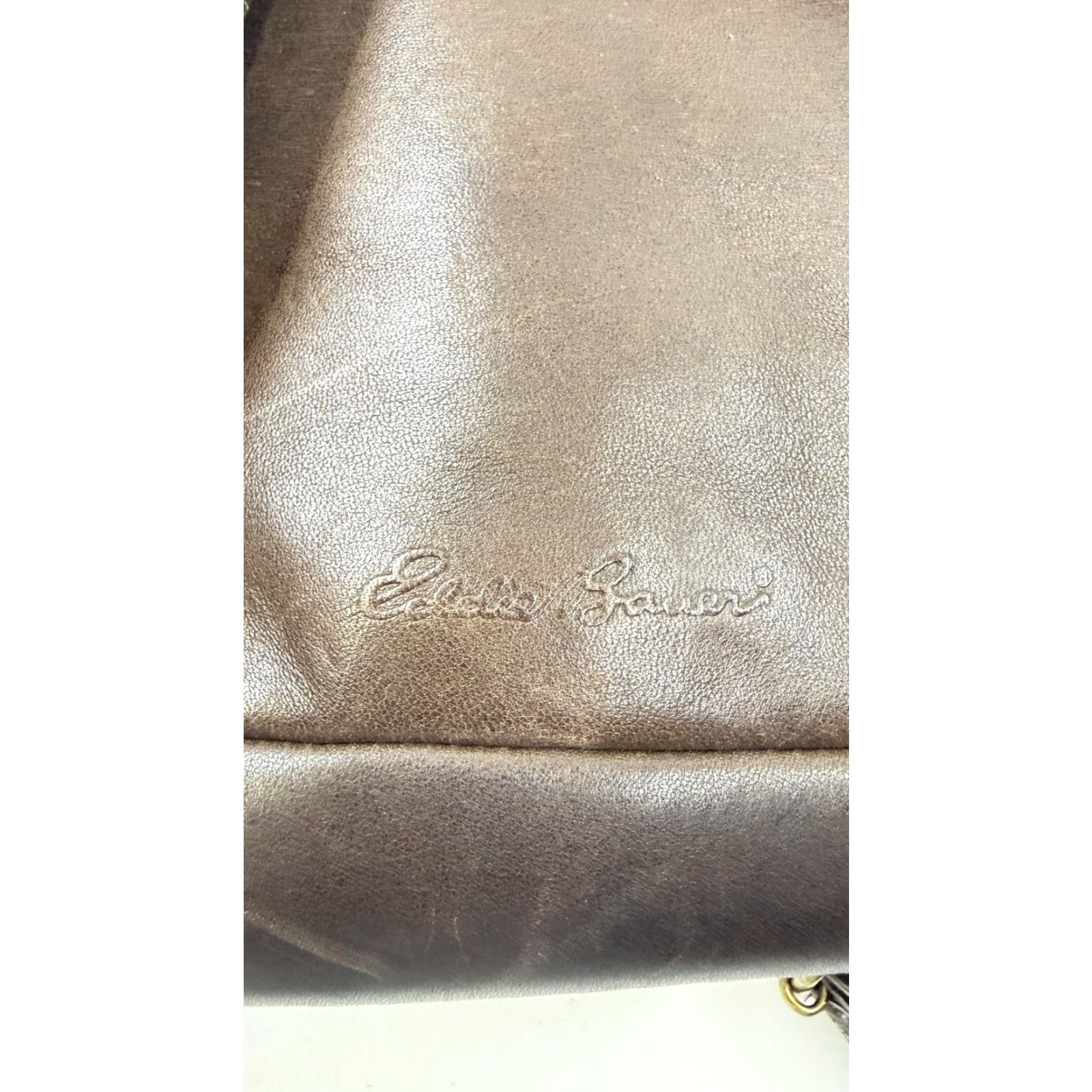Eddie Bauer VINTAGE Eddie Bauer Backpack Purse Womens Brown Leather Small Daypack Bag Casual Size ONE SIZE - 4 Thumbnail
