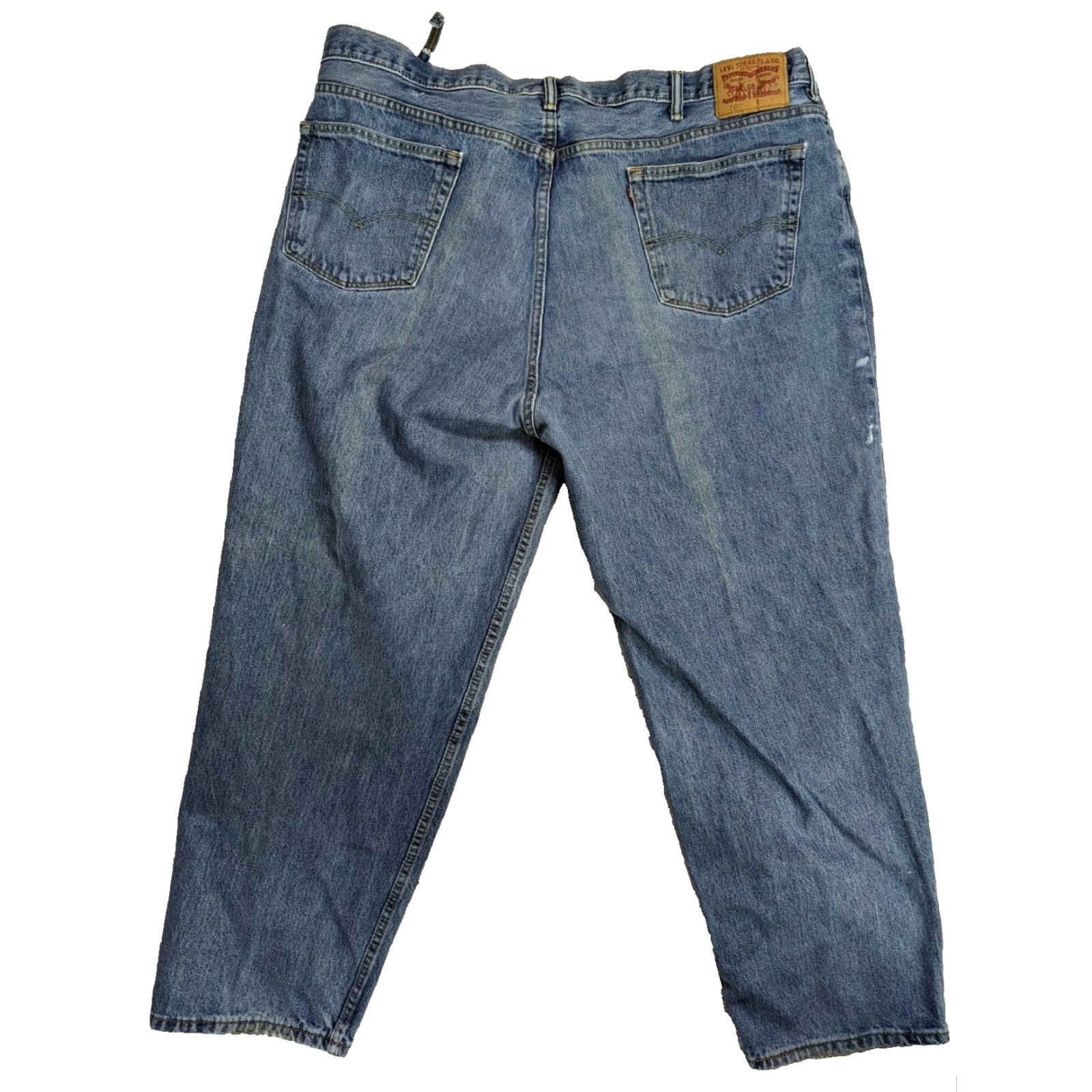 Levi's VINTAGE Levi's 560 Men’s Jeans Blue Denim 46x32 Comfort Fit Red Tab, 5-Pocket, Zip Fly, Regular Rise, Belt Loops, Cotton, Medium Wash, M1M, China Size US 30 / EU 46 - 2 Thumbnail