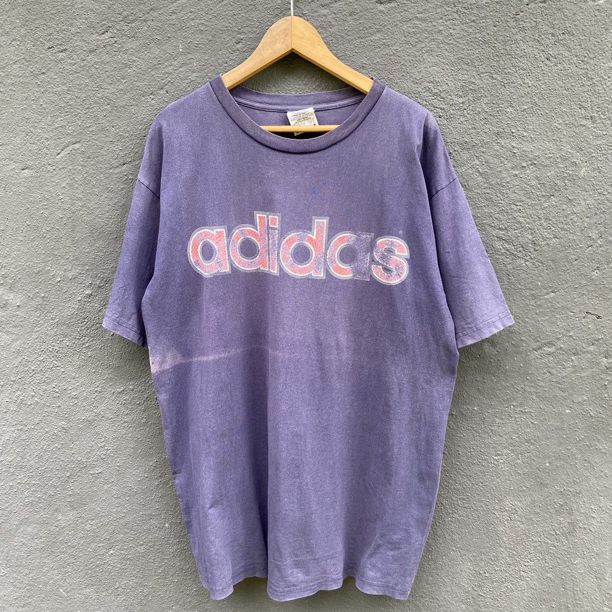 Adidas Thrashed Faded Vintage 90s Adidas ERD GRUNGE NWA DMC TEE Size US XL / EU 56 / 4 - 2 Thumbnail