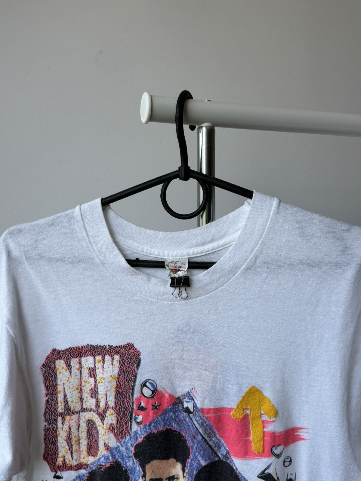 New Kids On The Block Vintage 1990 New Kids On The Block Big Logo Tee Shirt Size US S / EU 44-46 / 1 - 5 Thumbnail