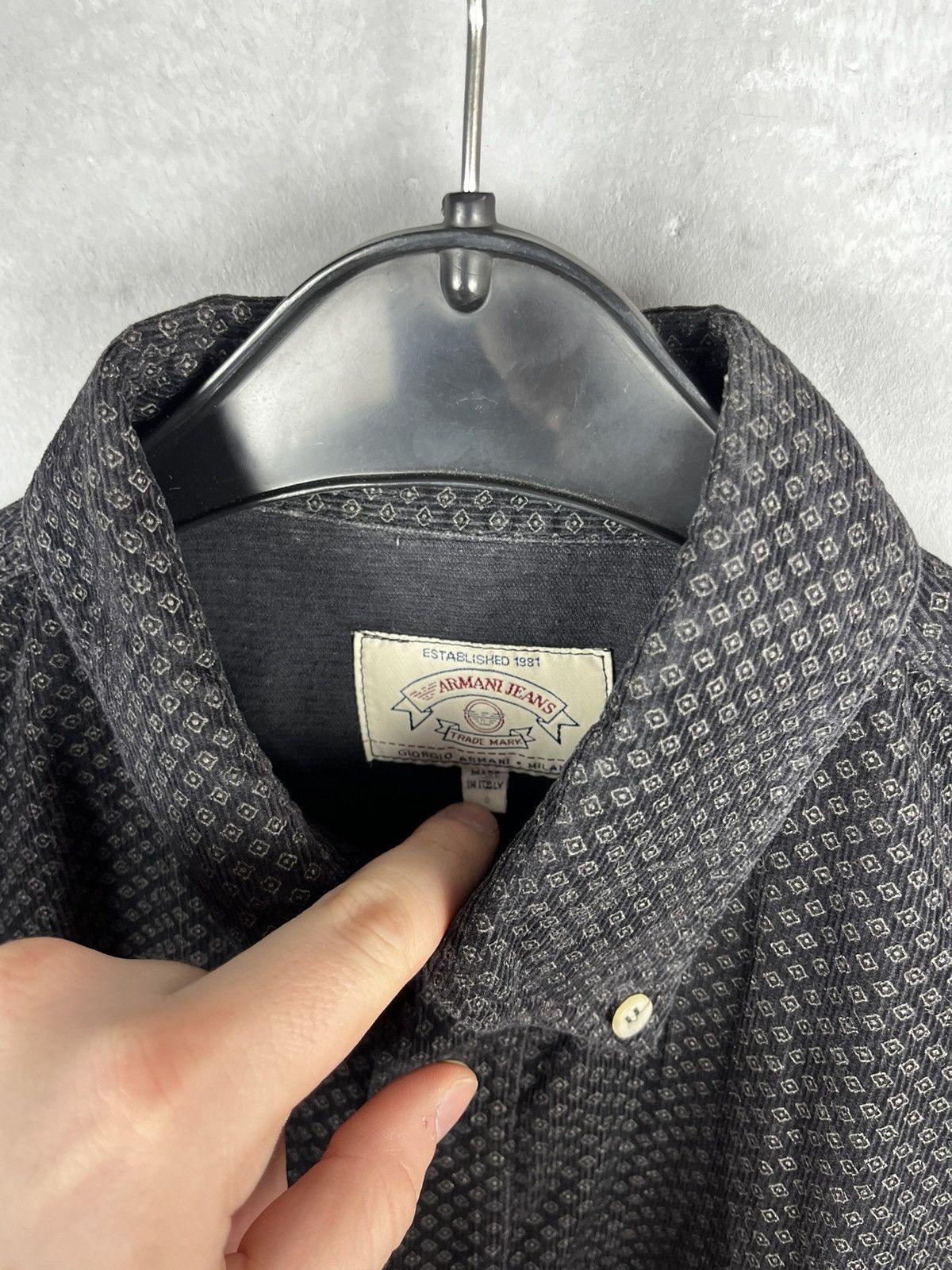 Armani × Giorgio Armani × Vintage Armani Jeans shirt 90s vintage Size US L / EU 52-54 / 3 - 5 Thumbnail