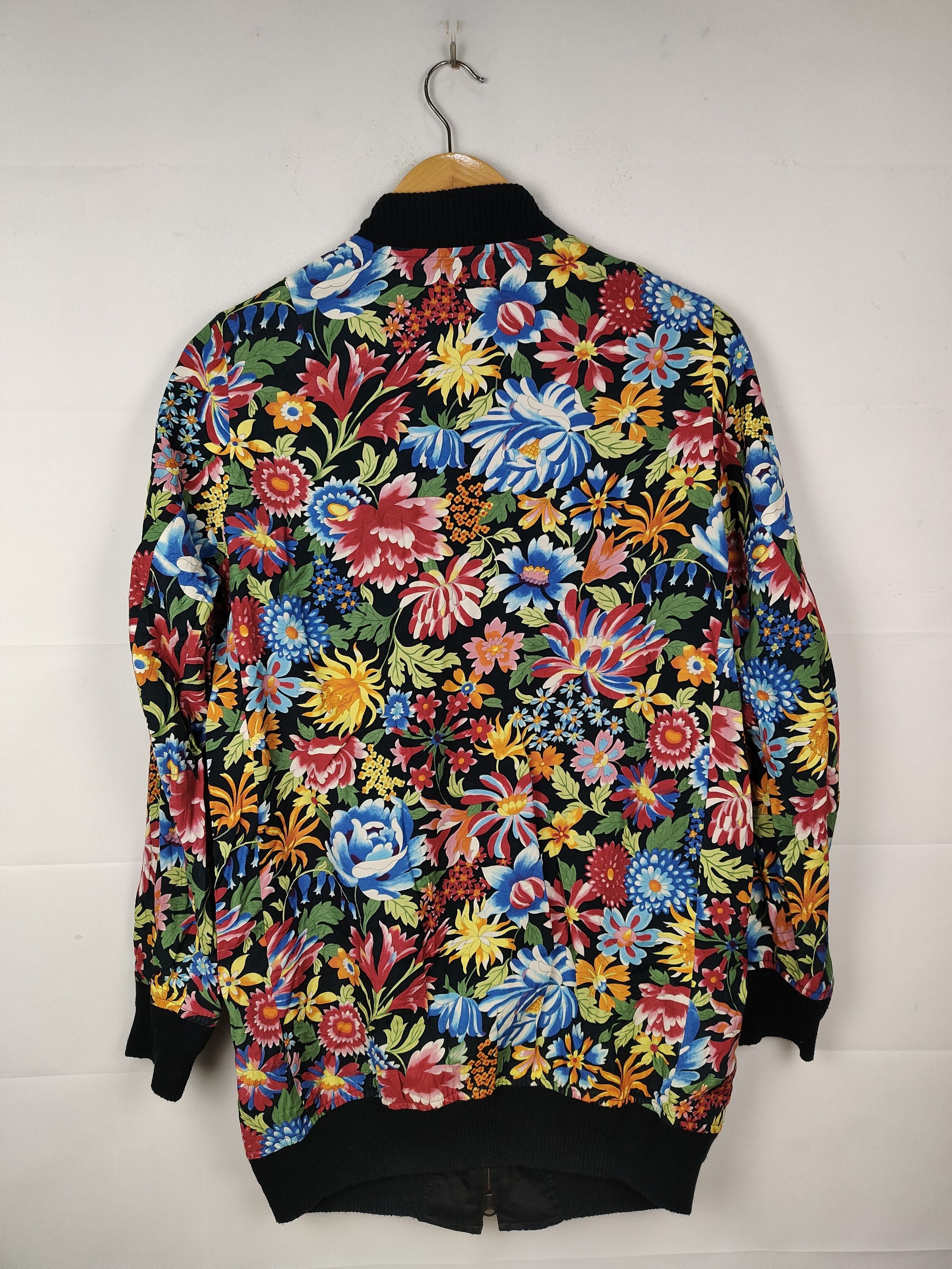 Yohji Yamamoto Y'S Yohji Yamamoto Floral Flower Reversible Zip Jacket Size US M / EU 48-50 / 2 - 3 Thumbnail