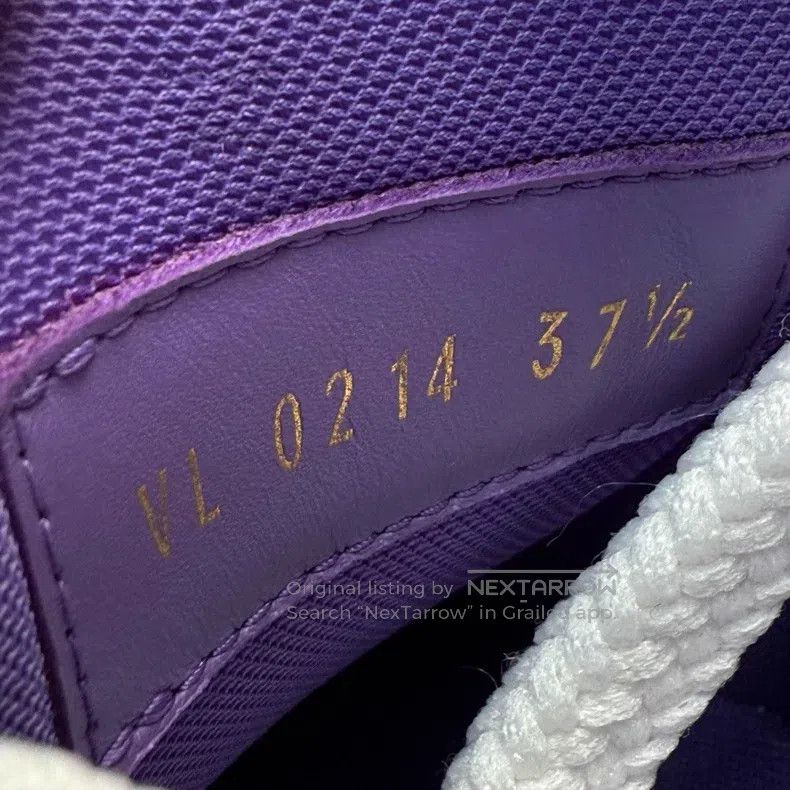 Louis Vuitton Louis Vuitton Trainer Maxi White Purple Fat Ding shoes Size US 7 / IT 37 - 8 Thumbnail