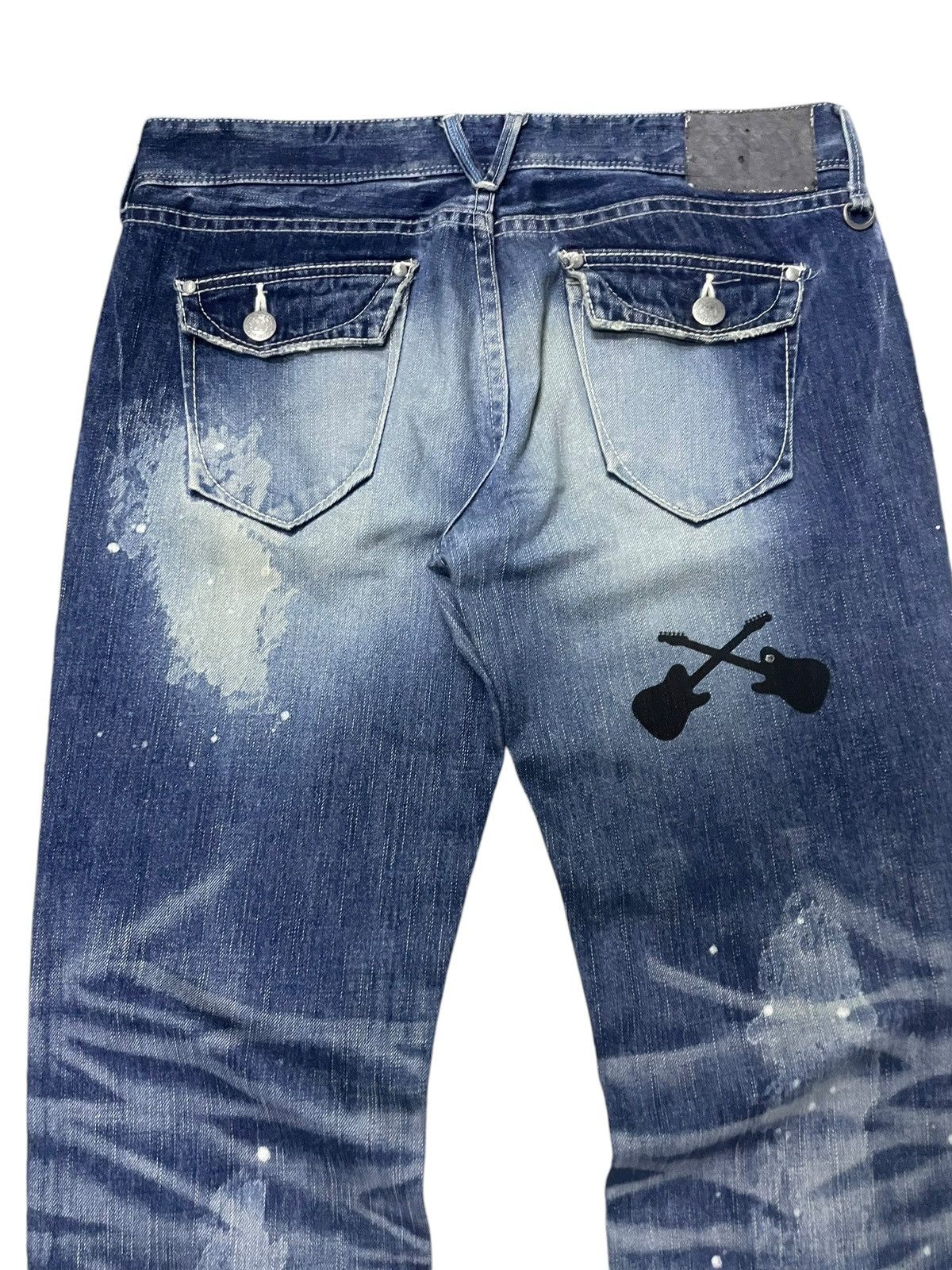 GOSTAR DE FUGA × Vanquish × semanticdesign Vanquish Japan Crossed Whiskers Blue Wash Rockstars Jeans Size US 34 / EU 50 - 10 Thumbnail