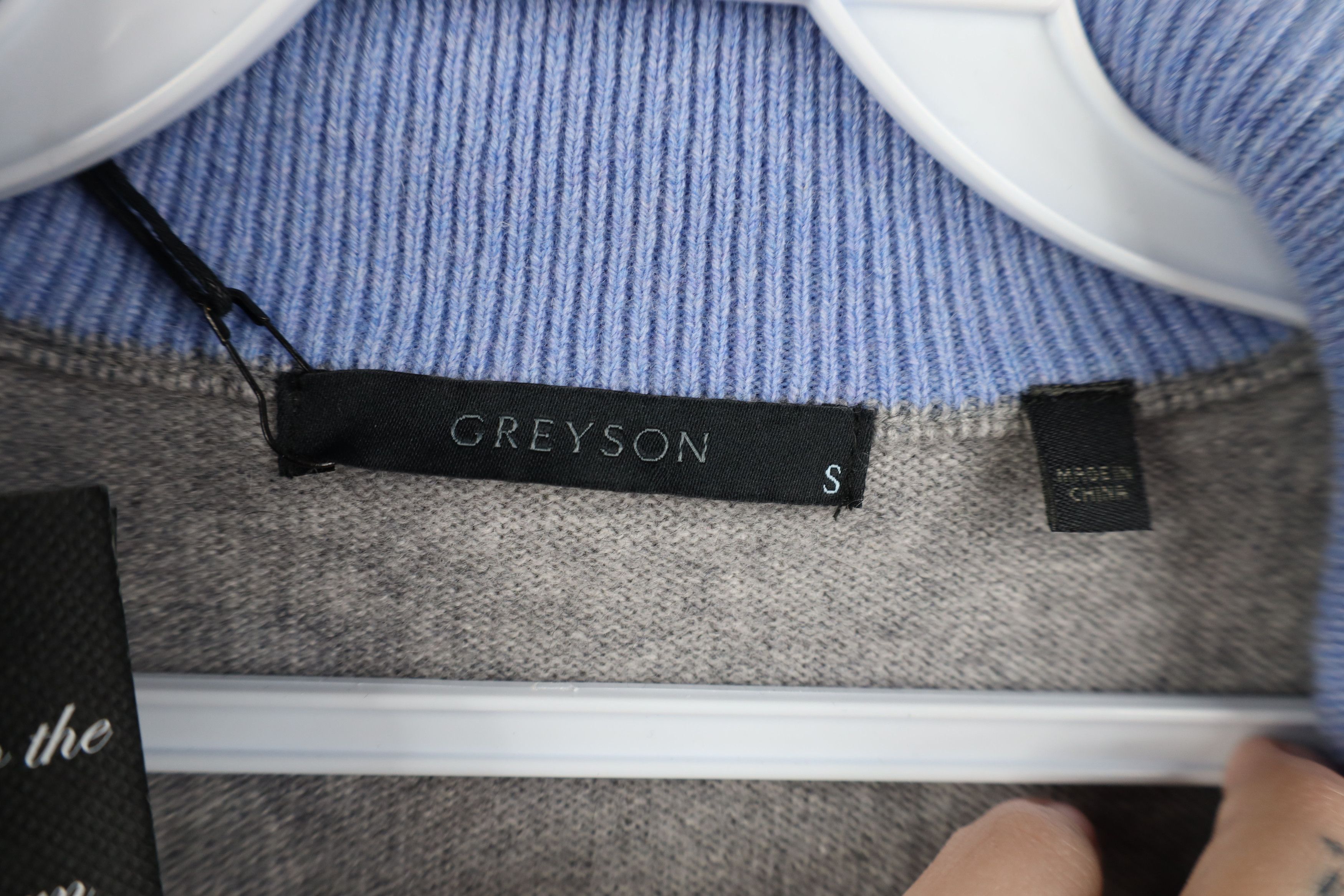 Grenson New Greyson Clothiers Half Zip Wool Cashmere Knit Sweater Size US S / EU 44-46 / 1 - 7 Thumbnail