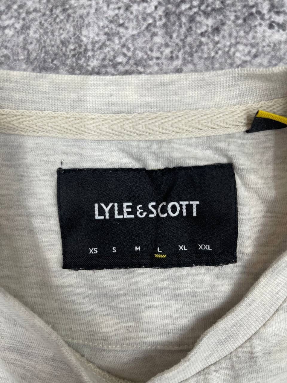 Lyle & Scott & Scott Men Cotton T-Shirt Grey Size L Size US L / EU 52-54 / 3 - 4 Thumbnail
