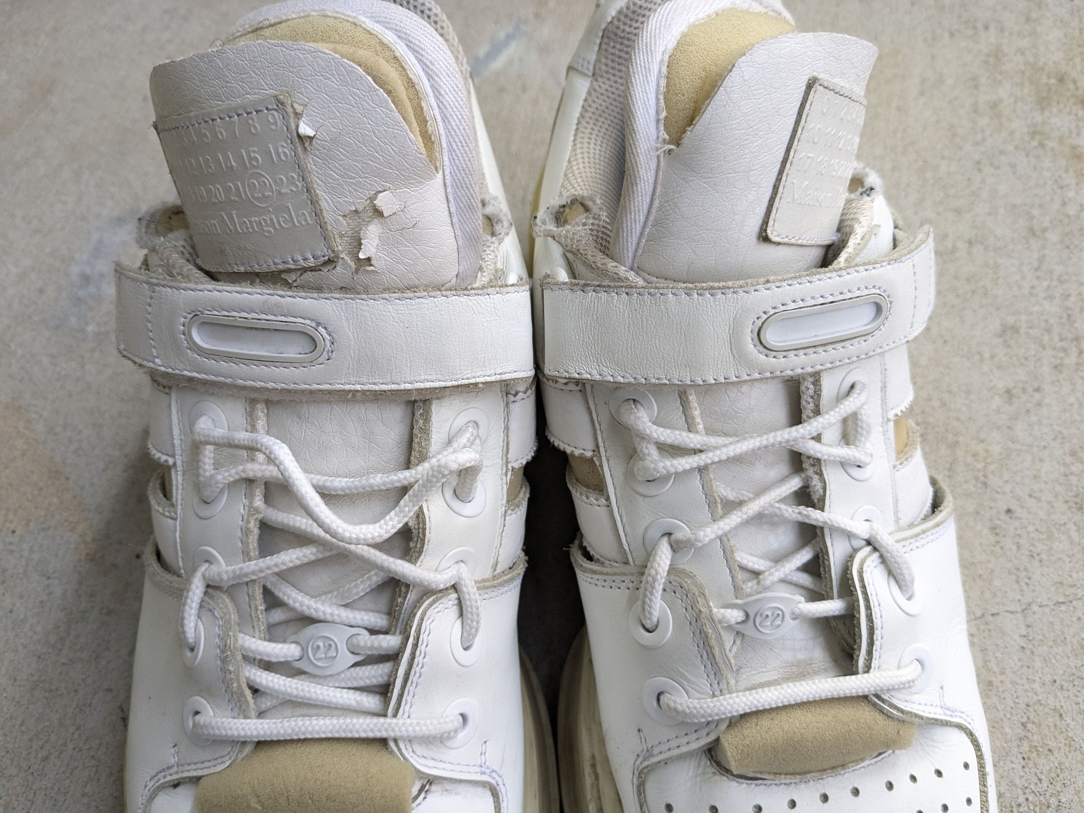 Maison Margiela Maison Margiela Retrofit Sneakers White 12 45 Leather Size US 12 / EU 45 - 4 Thumbnail