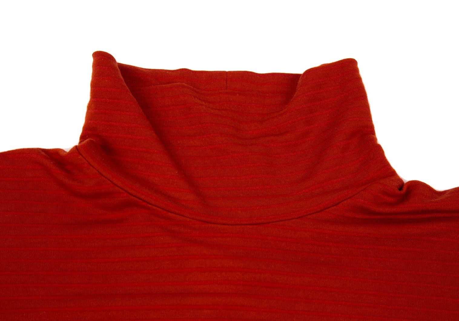 Yohji Yamamoto Yohji Yamamoto Striped Turtleneck Cutsew Red Size US S / EU 44-46 / 1 - 3 Thumbnail