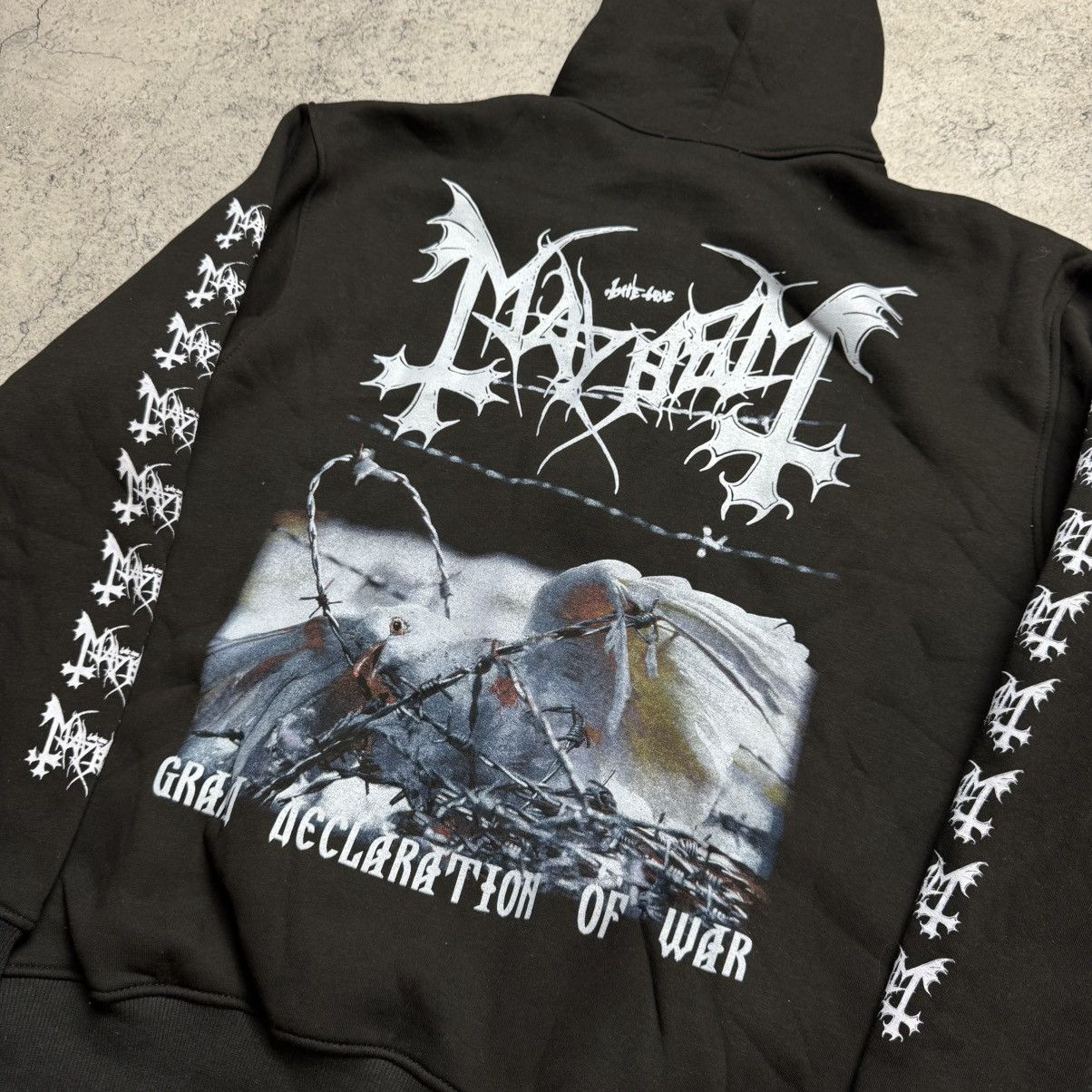 Band Tees Vintage Mayhem Grand Declaration Of War 00s Hoodie Size US L / EU 52-54 / 3 - 3 Thumbnail