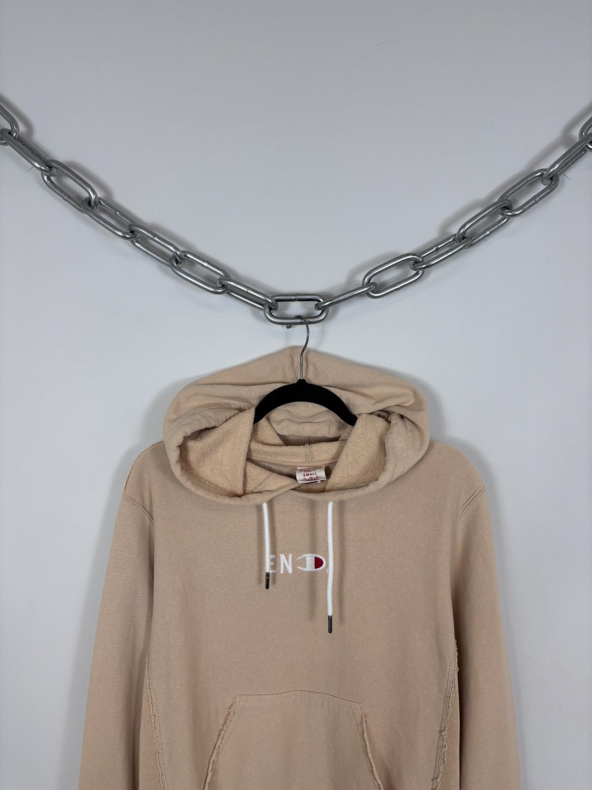 Champion Champion x END Reverse Weave Warm Up Ivory Peach Hoodie Size US S / EU 44-46 / 1 - 2 Thumbnail