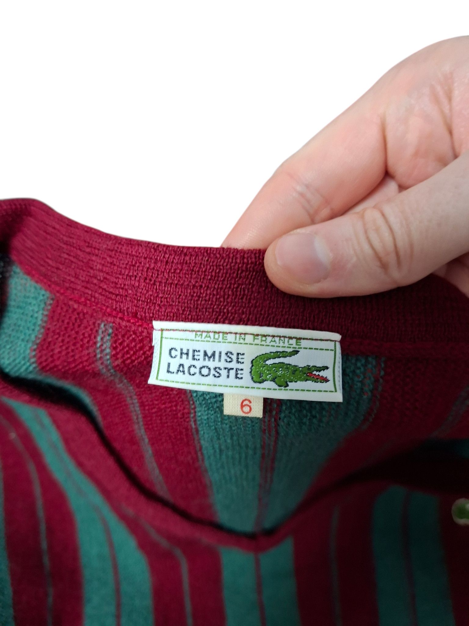 Lacoste LACOSTE VINTAGE LUXURY OLDMONEY V-NECK WOOL SWEATER Size US XL / EU 56 / 4 - 4 Thumbnail