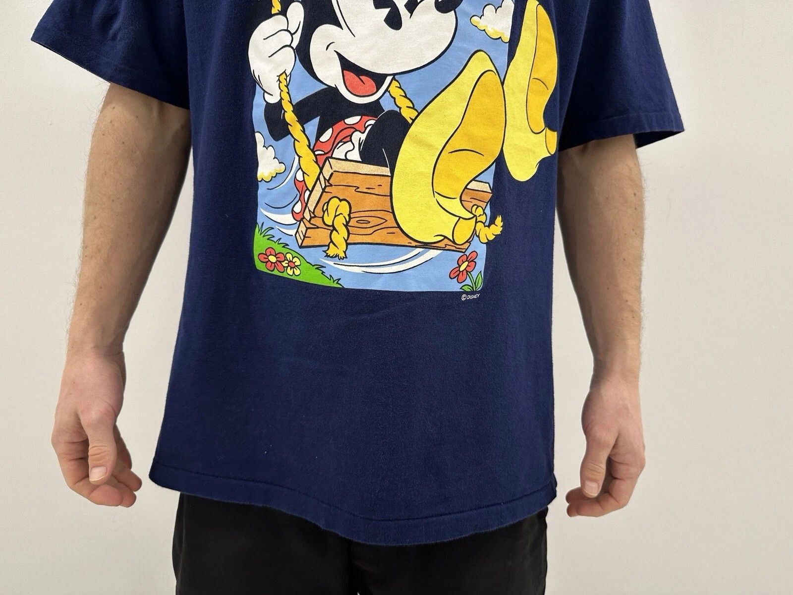 Hanes Vintage Hanes 1990s Shirt Mickey Mouse Disney Single Stitch Size US XL / EU 56 / 4 - 6 Thumbnail