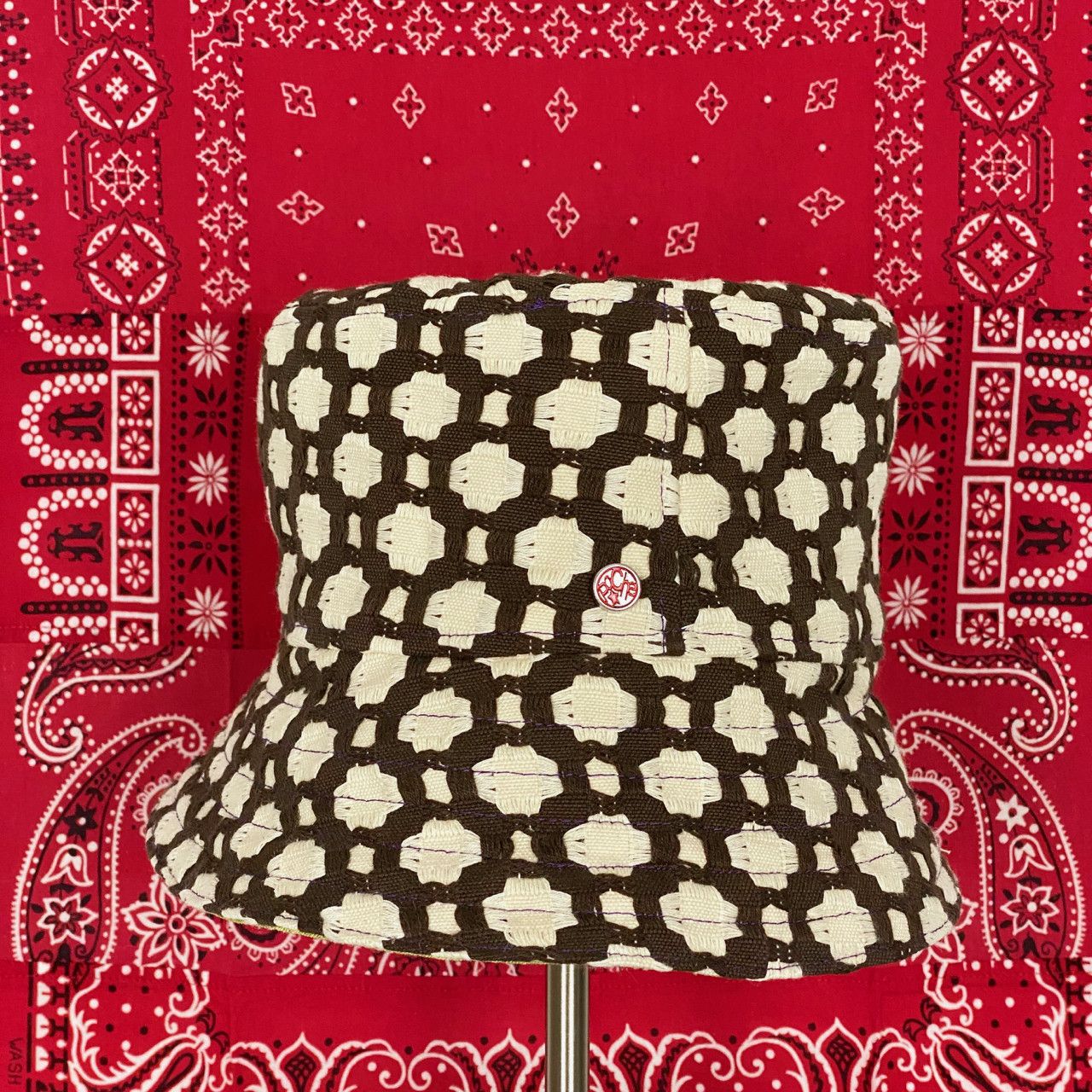 Poche Studio POCHE STUDIO HANDMADE REVERSIBLE BUCKET HAT Size ONE SIZE - 2 Thumbnail