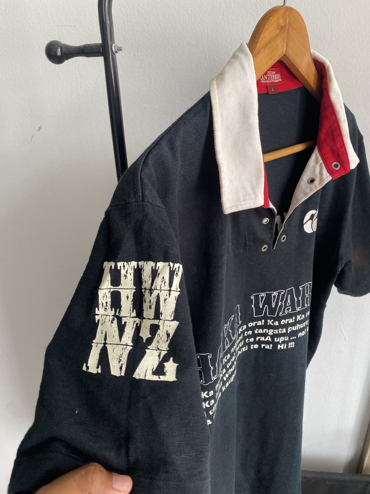 Canterbury of New Zealand Vintage FADED Canterbury New Zealand Spellout WarCry 🔥 Size US L / EU 52-54 / 3 - 6 Thumbnail