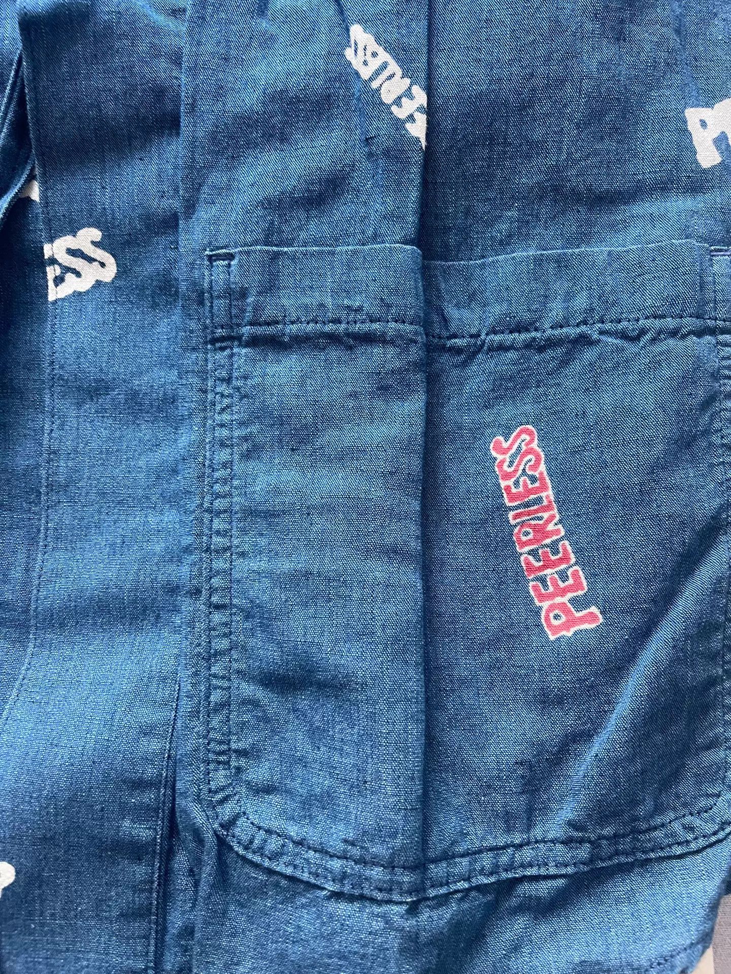 Visvim visvim peerless indigo allover print soft denim haori size 3 like new Size US L / EU 52-54 / 3 - 5 Thumbnail