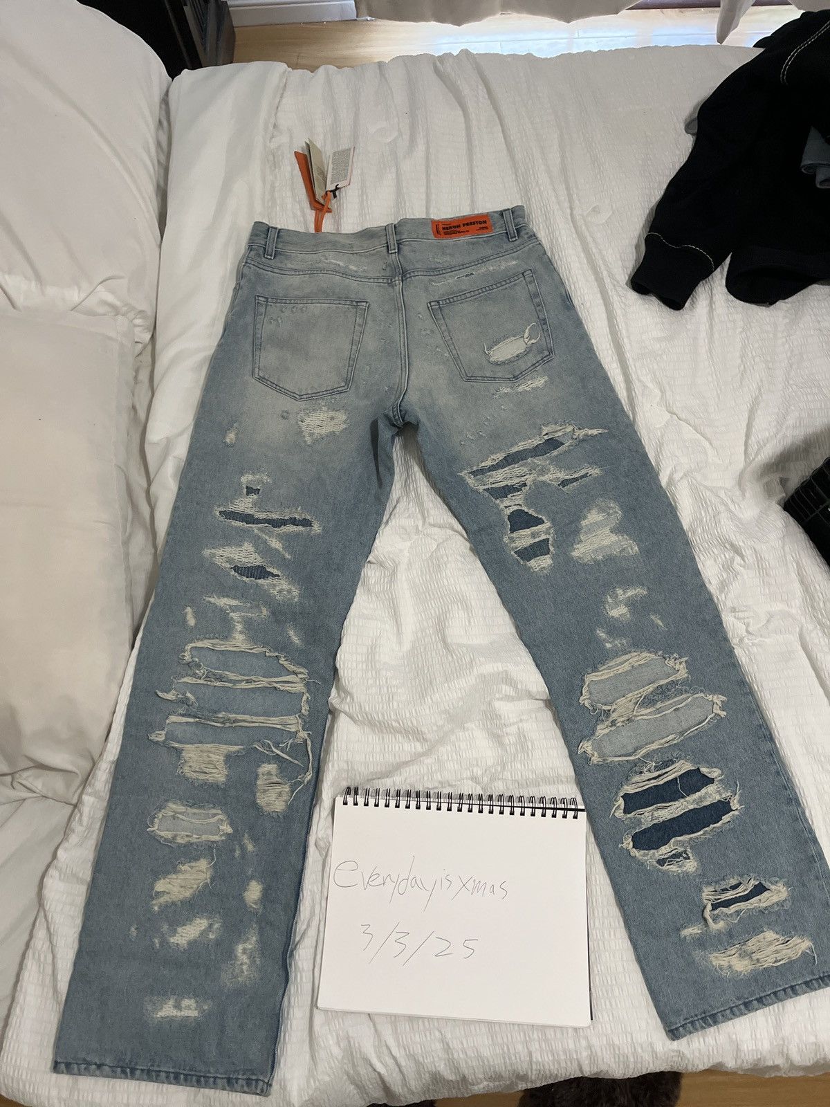 Heron Preston heron preston distressed jeans Size US 34 / EU 50 - 2 Thumbnail