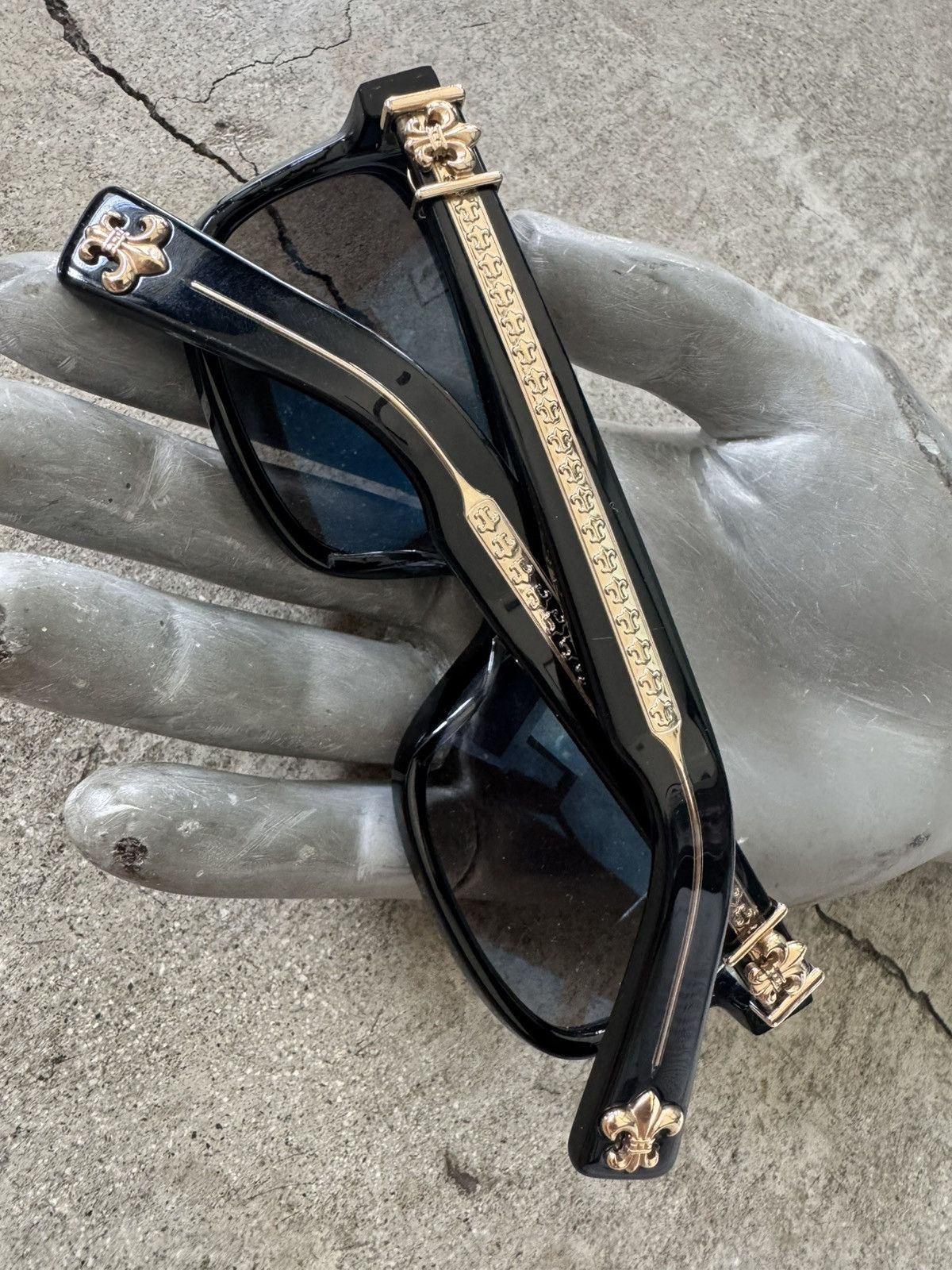Chrome Hearts CHROME HEARTS MY DIXADRYLL GOLD SUNGLASSES Size ONE SIZE - 2 Thumbnail