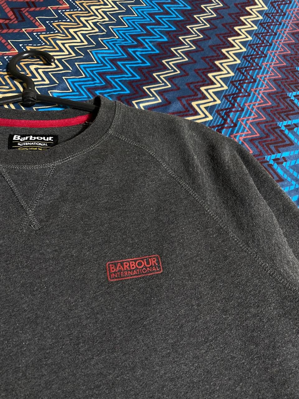 Barbour × Vintage Barbour Vintage Crewneck 90's Basic Logo Size US M / EU 48-50 / 2 - 14 Thumbnail