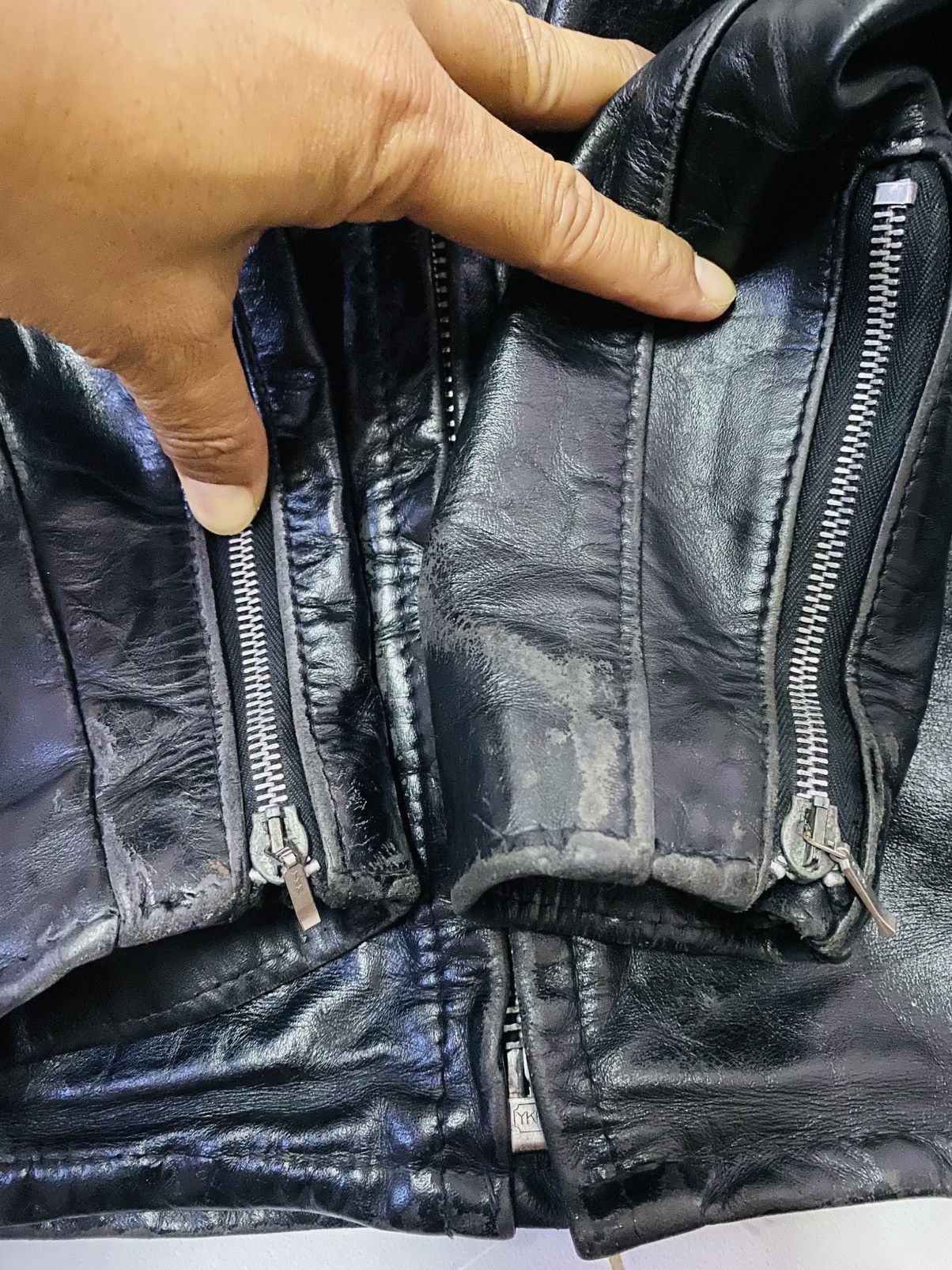 Schott Schott 641 Leather Motorcycle Jacket Vintage 80s - 90s USA Size US S / EU 44-46 / 1 - 12 Thumbnail