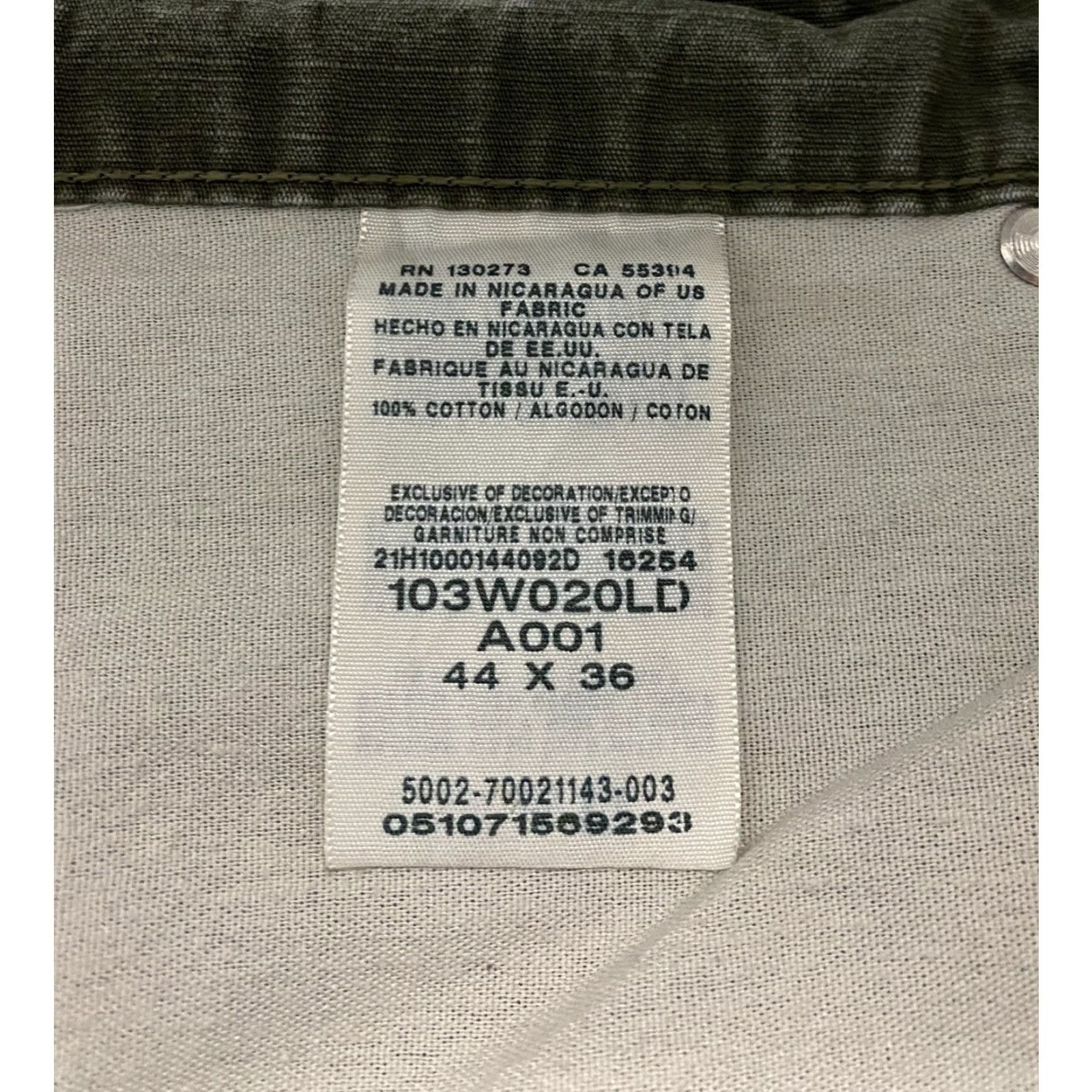 Wrangler VINTAGE Wrangler Riggs Workwear Relaxed Fit Carpenter Pants 44x36 Green Wide Leg Mens Pants Size US 44 / EU 60 - 6 Thumbnail