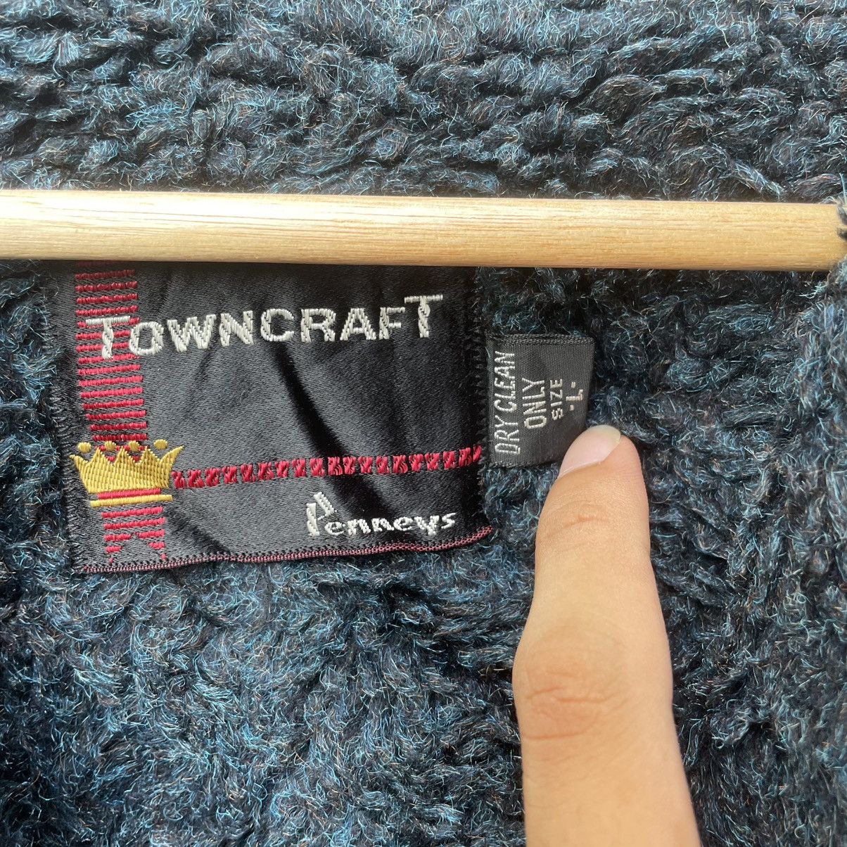 JCPenney × Vintage 💥Vintage TownCraft JC Penney Checked Shearling Blanket Warm Size US L / EU 52-54 / 3 - 6 Thumbnail