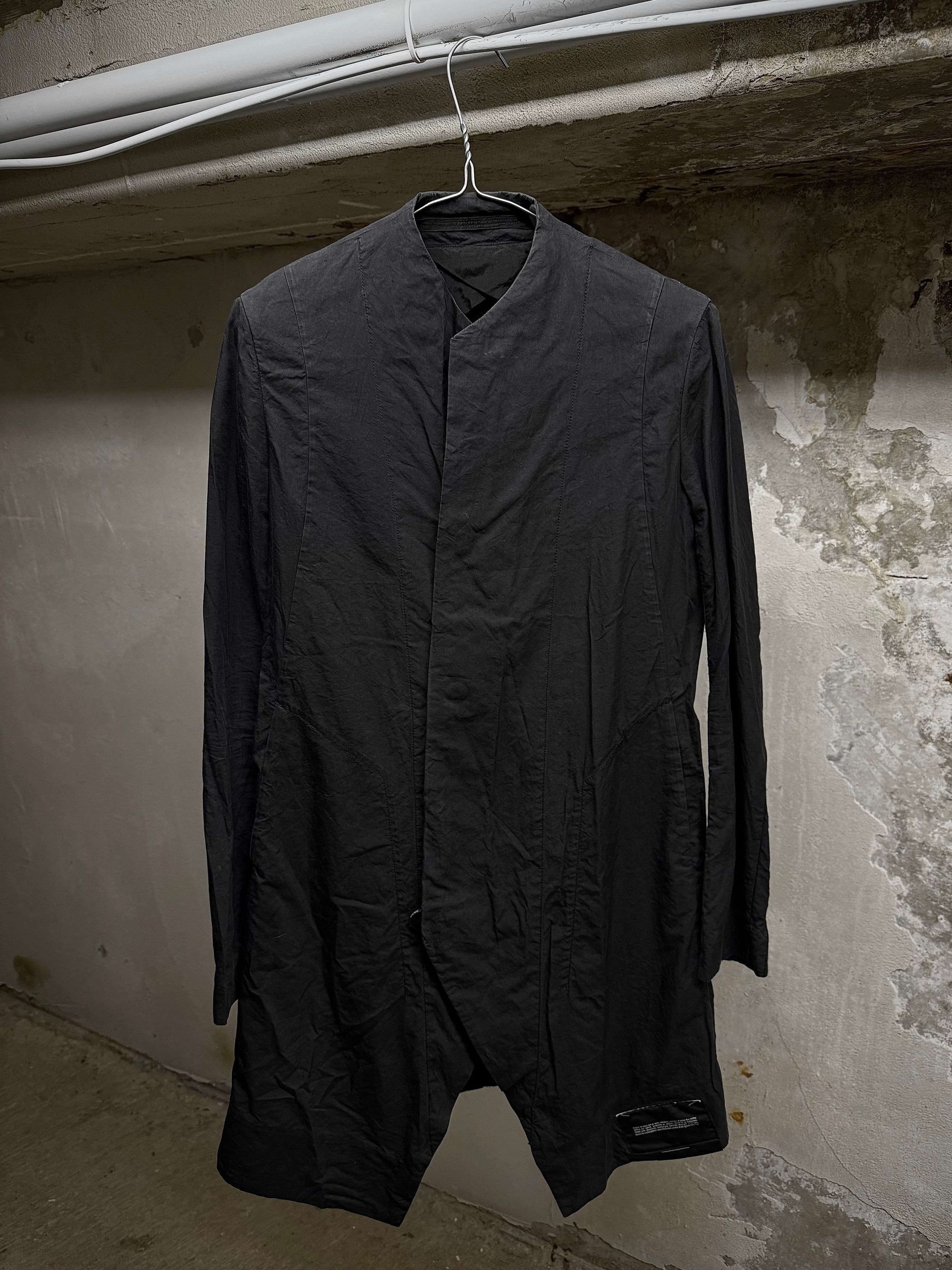Julius Julius Washed Black Anatomical Longline Overshirt Size US S / EU 44-46 / 1 - 1 Thumbnail