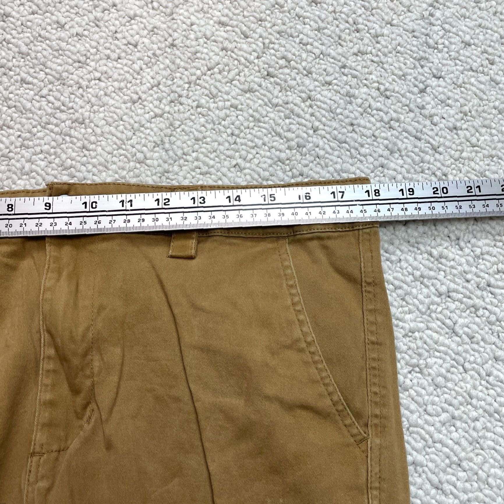 Fashion Nova Fashion Nova Men Cargo Pants Mens 36 Brown Solid Tapered Ankle Cotton 36x29 Size US 36 / EU 52 - 6 Thumbnail