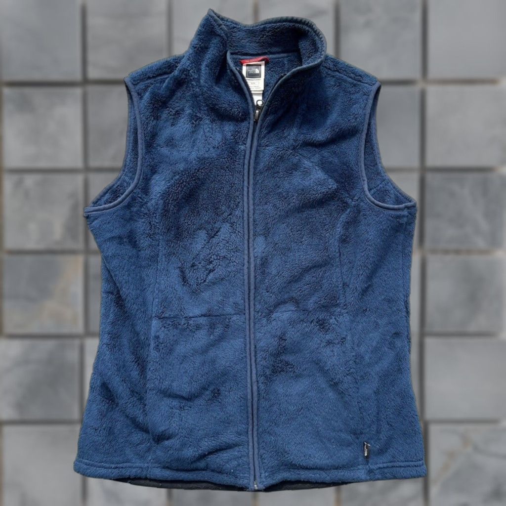The North Face The North Face Women's Vest Blue Solid Full-Zip M Outdoors Hippie Gorpcore Layer Hiking Silver Logo Zipper Clothing Size M / US 6-8 / IT 42-44 - 1 Thumbnail