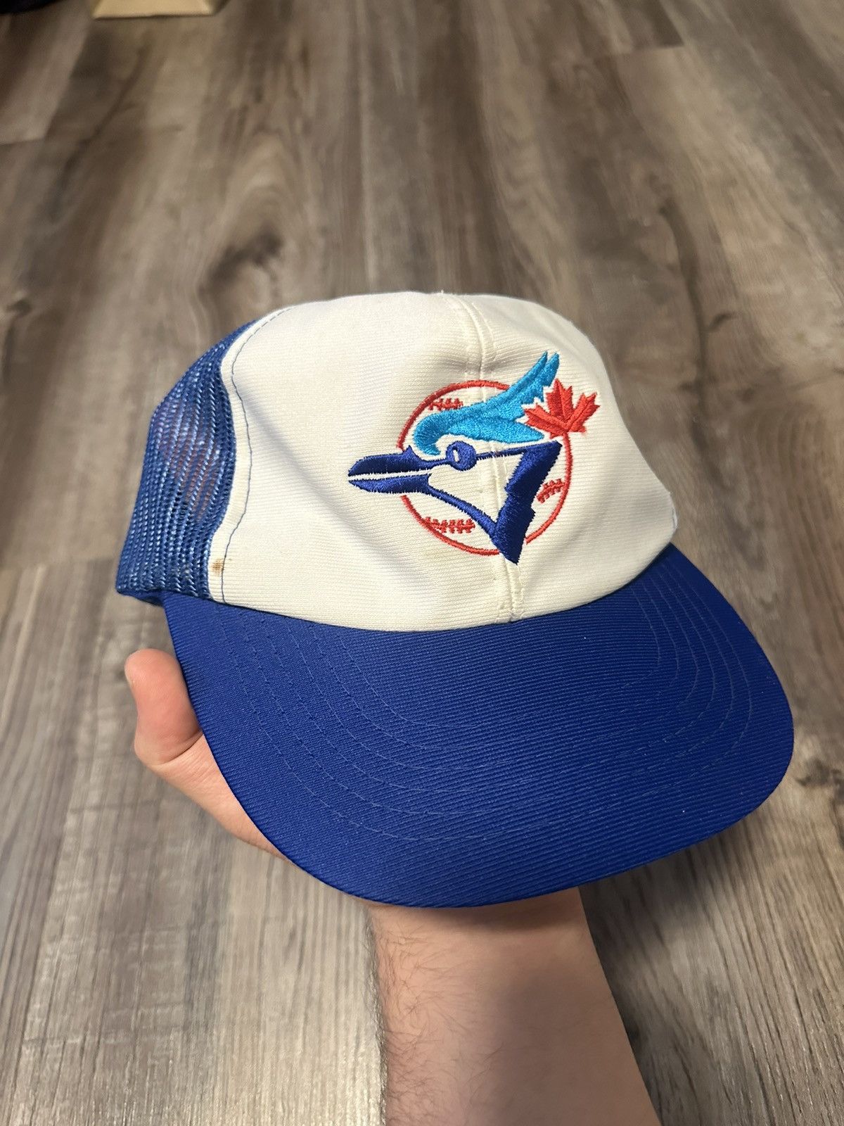 MLB CRAZY VINTAGE TORONTO BLUE JAYS TRUCKER HAT TED FLETCHER Size ONE SIZE - 1 Thumbnail