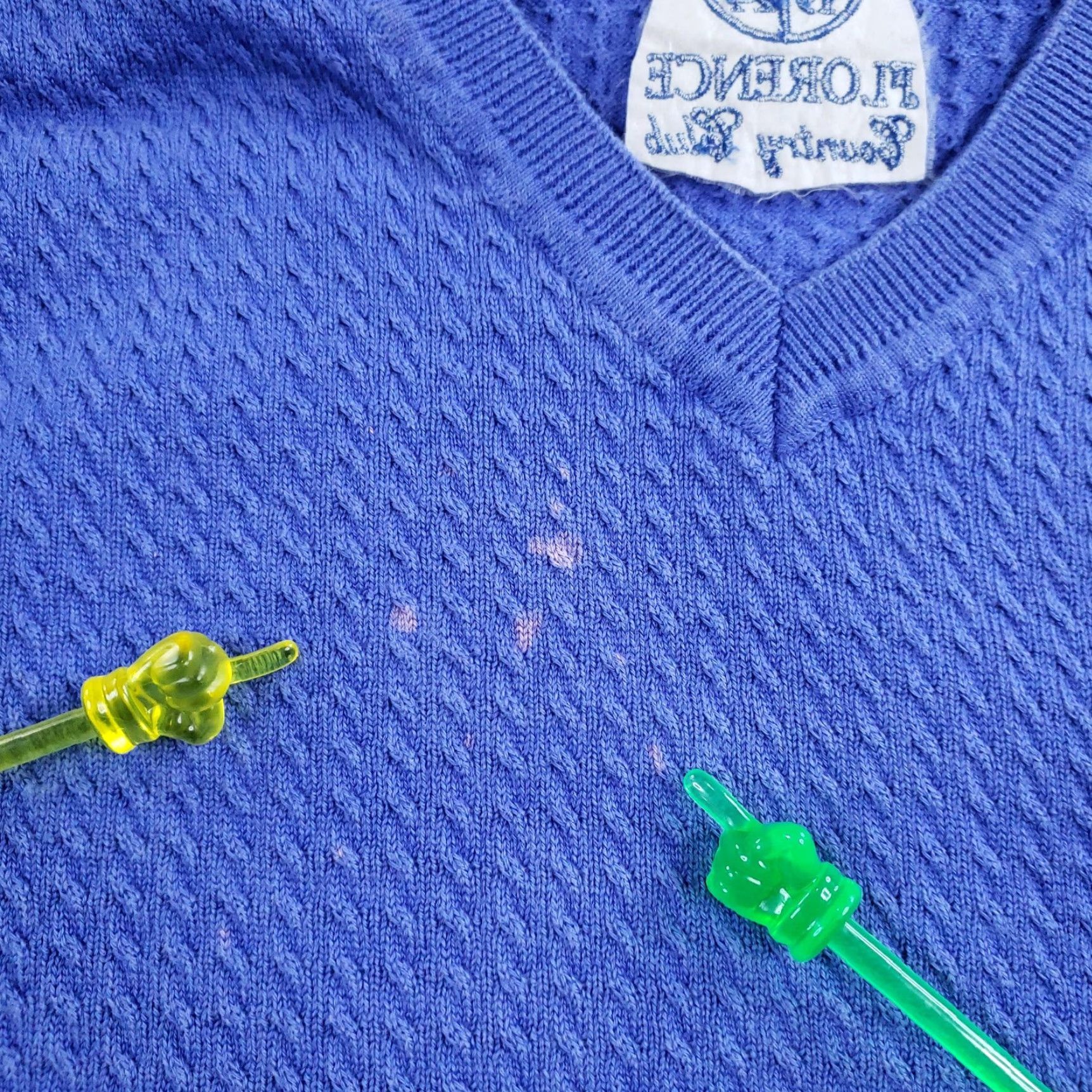 Vintage VINTAGE Carnoustie Sweater Vest Mens XL Blue Cotton V-Neck Knit - Embroidered Logo Florence Country Club Golf ZZ Size US XL / EU 56 / 4 - 6 Thumbnail