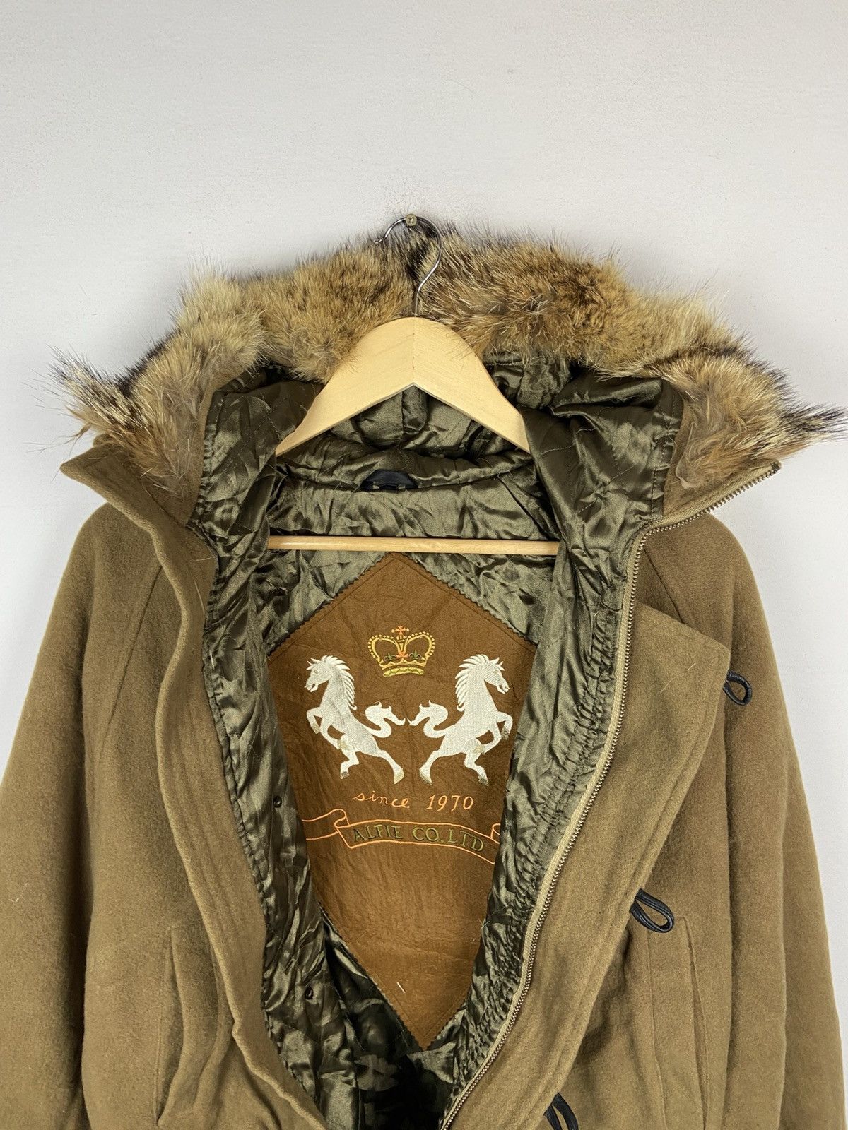 Japanese Brand VINTAGE ALFIE WOOLEN BOMBER MINK FUR Size US L / EU 52-54 / 3 - 7 Thumbnail