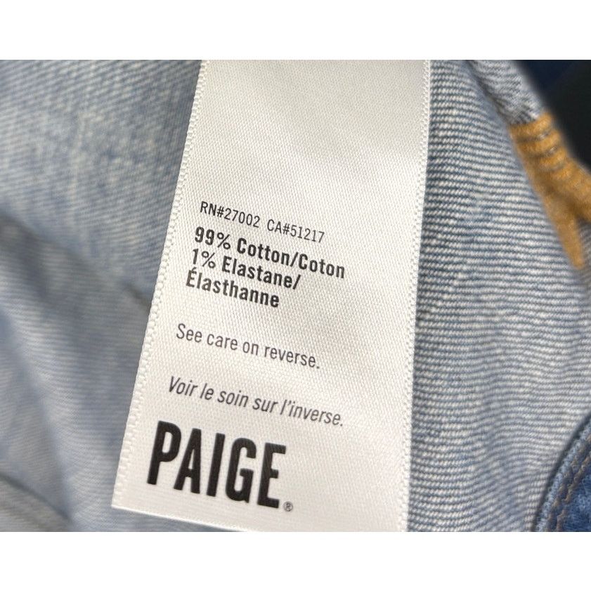 Paige PAIGE Denim Jean Jacket Madigan Distressed Trucker | Size L Size L / US 10 / IT 46 - 6 Thumbnail