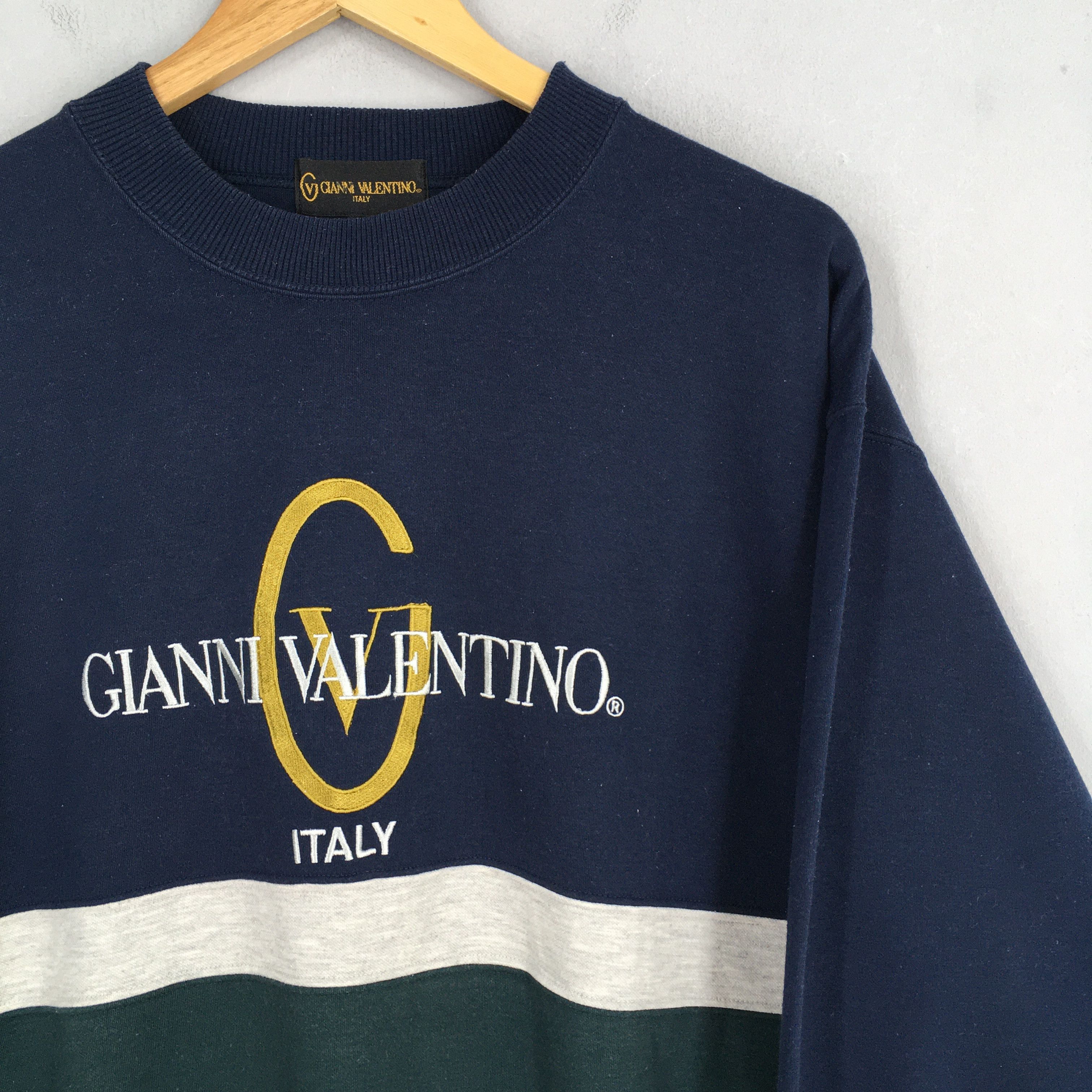 Giovanni Valentino Gianni Valentino Spell Out Embroidery Sweatshirt Large Size US L / EU 52-54 / 3 - 2 Thumbnail