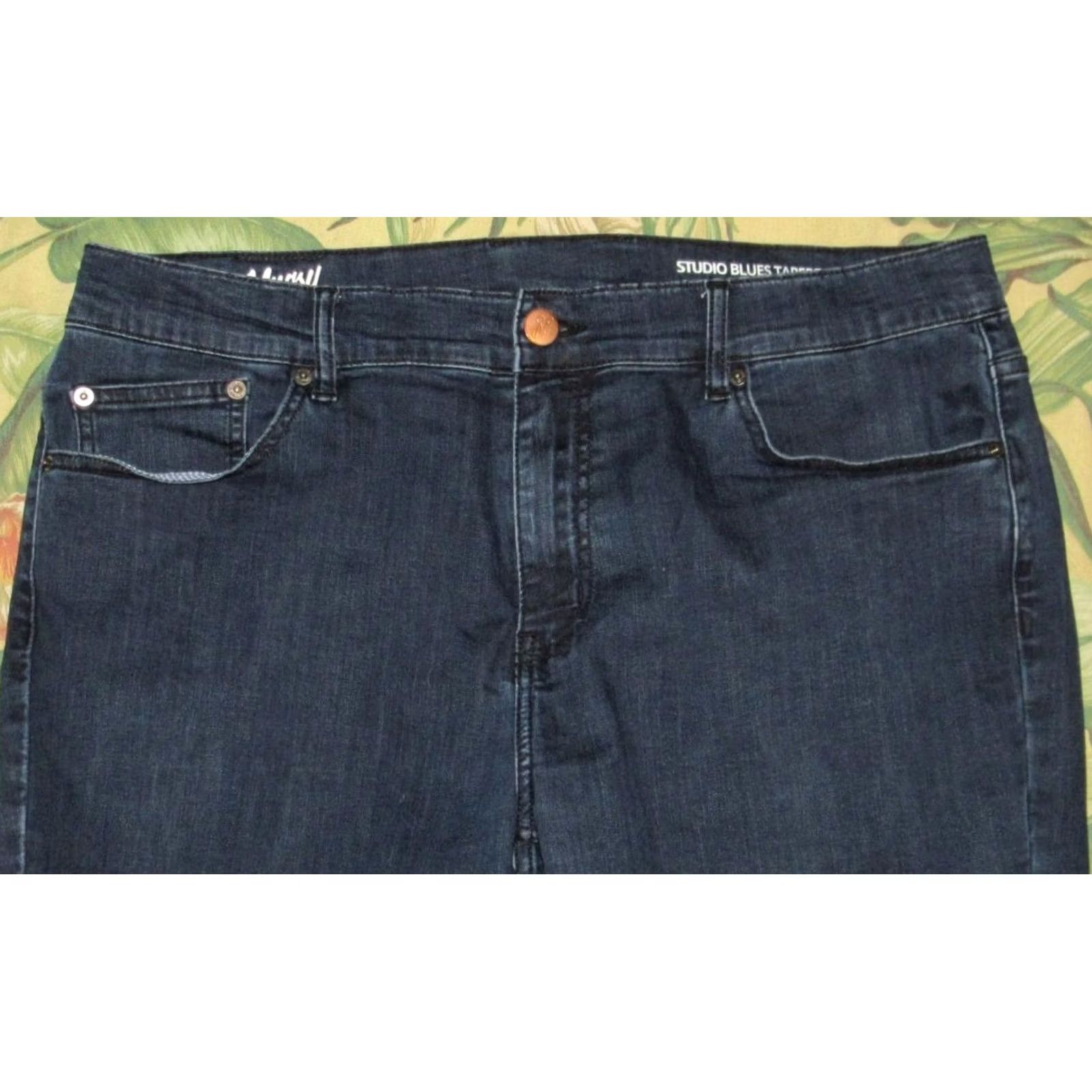 Vintage MUGSY Blue Tapered Denim Jeans 38 x 28 Mens Size US 38 / EU 54 - 2 Thumbnail