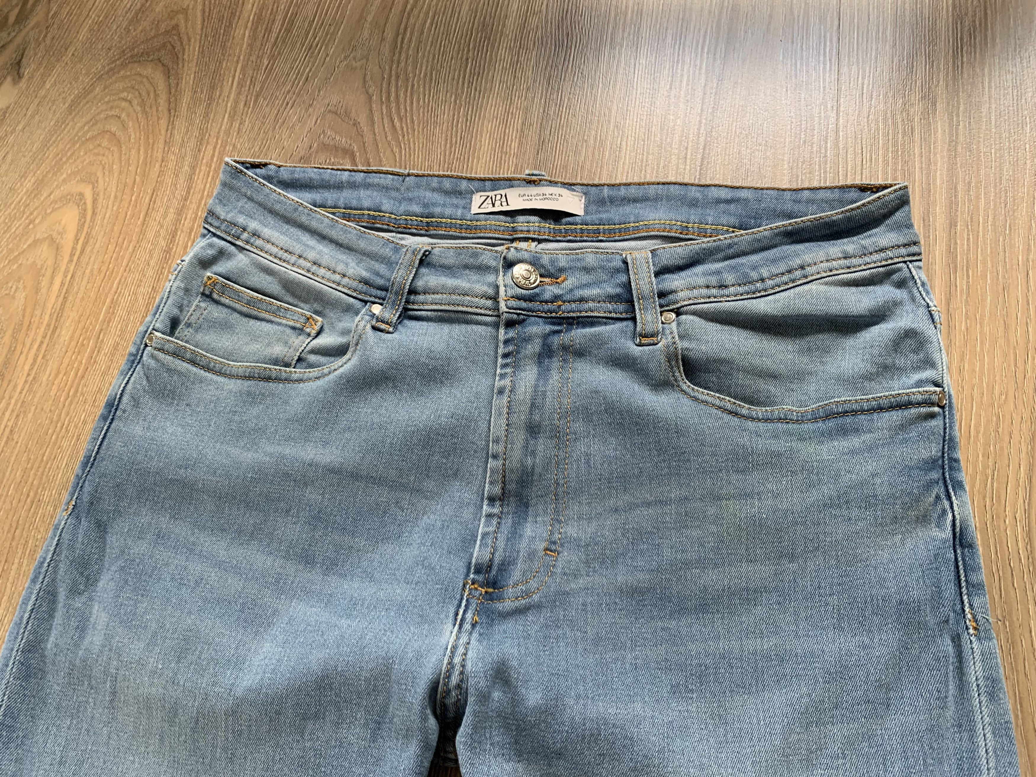 Zara Zara Man Light Blue Stretch Jeans Size US 34 / EU 50 - 4 Thumbnail