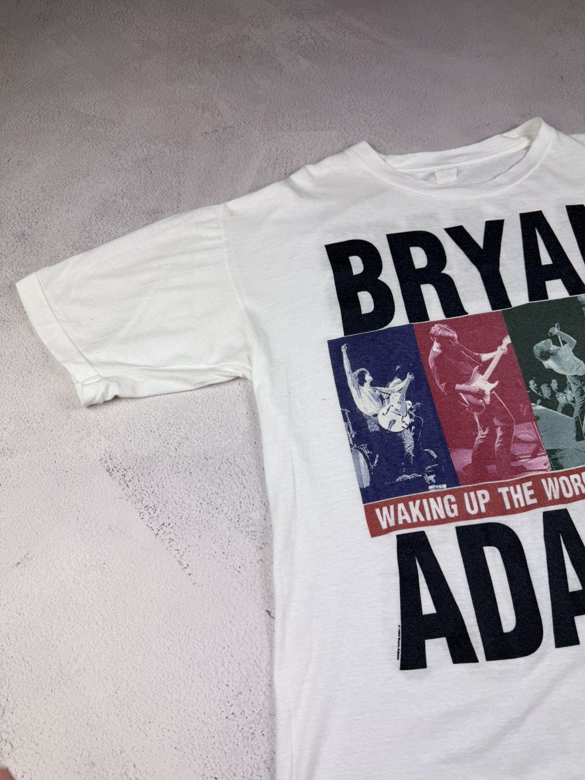 Vintage BRYAN ADAMS Waking Up The World 1992 Euro Tour Shirt Aeros Size US L / EU 52-54 / 3 - 6 Thumbnail