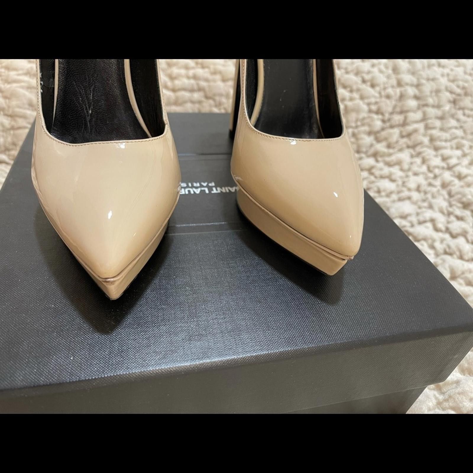 Yves Saint Laurent YSL / Saint Laurent Pumps Vitello vernice heels Size US 8 / IT 38 - 4 Thumbnail
