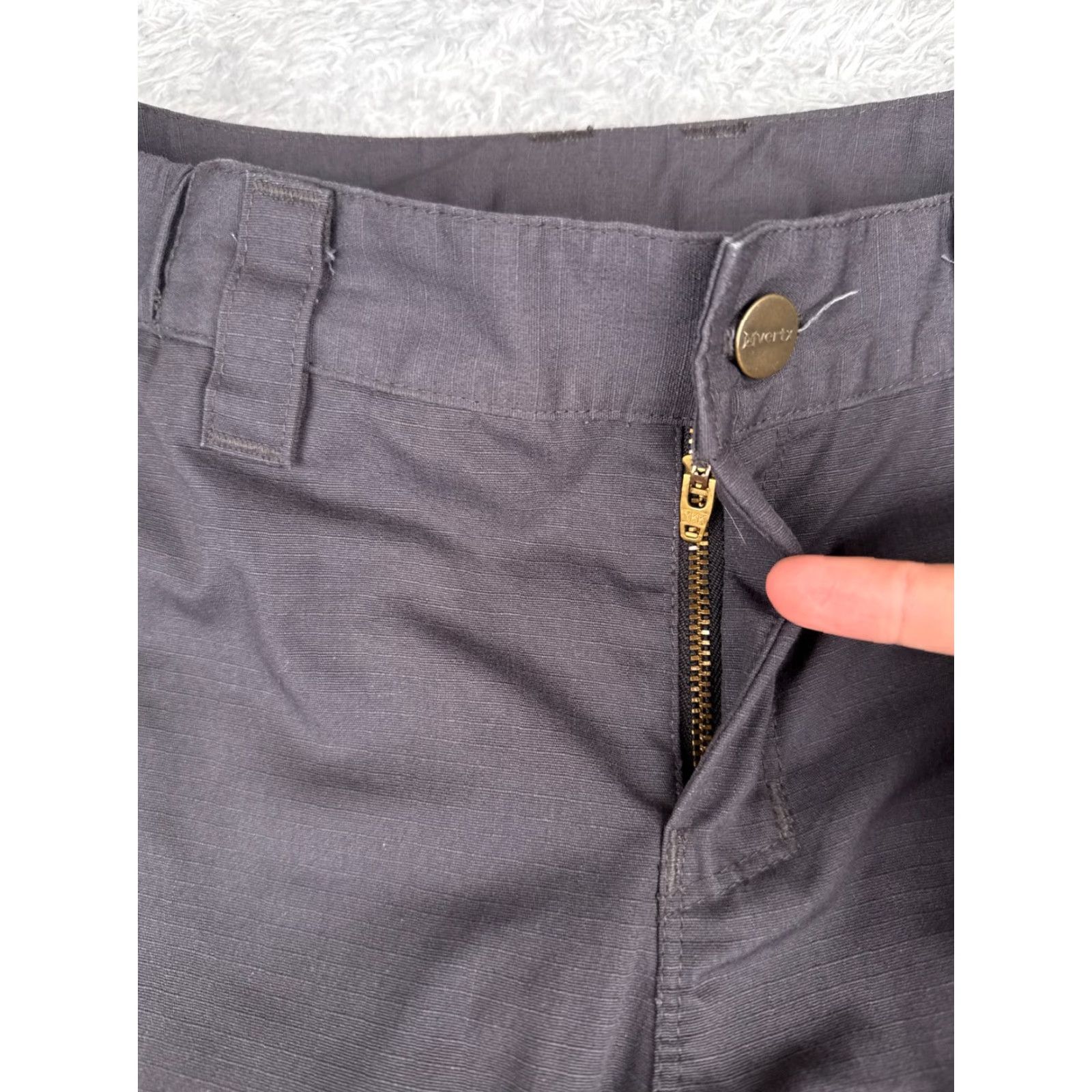 Vintage Vertx Cargo Pants Women 8 Gray Cotton Polyester Blend Regular Pocket Elastic Waist Front Flat Vintage: No Size 30" / US 8 / IT 44 - 5 Thumbnail
