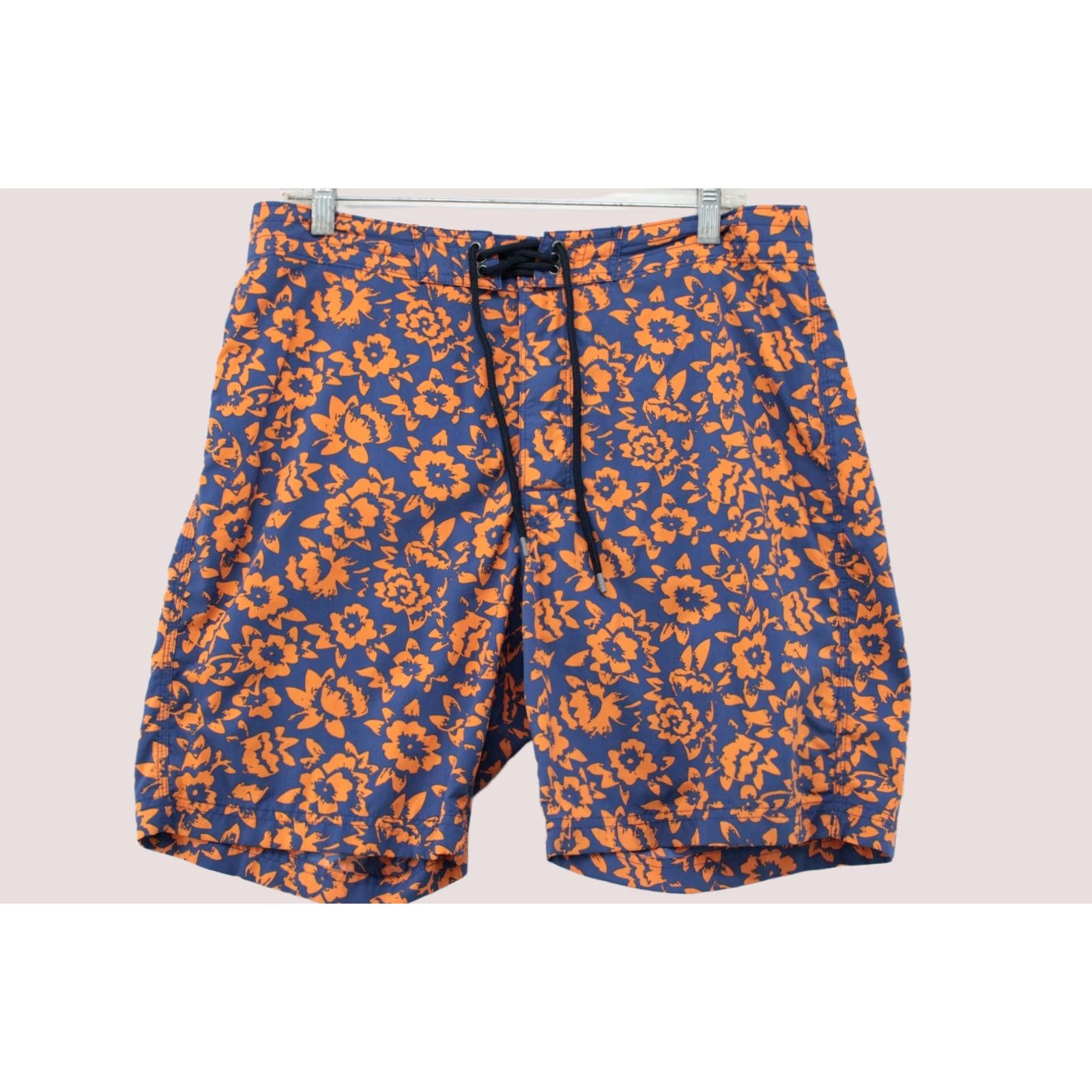 Brooks Brothers Brooks Brothers Red Fleece Board Shorts Mens 34 Blue Orange Floral Swim Trunks Size US 34 / EU 50 - 1 Thumbnail