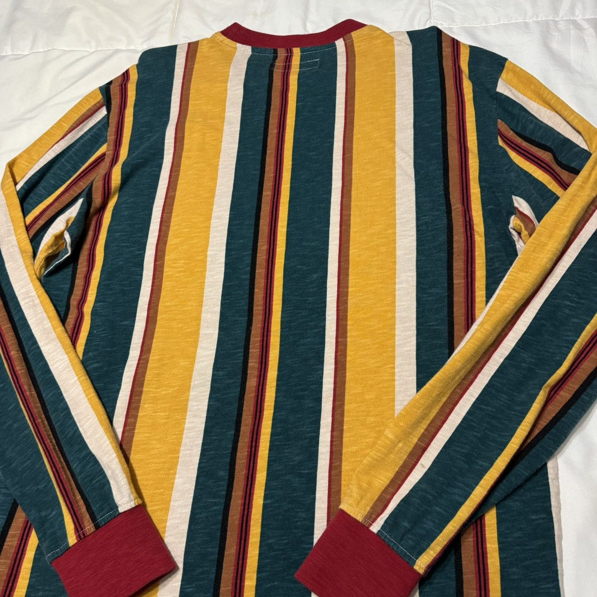 Guess × Urban Outfitters Guess Striped Long Sleeve Tee Shirt Size US M / EU 48-50 / 2 - 9 Thumbnail