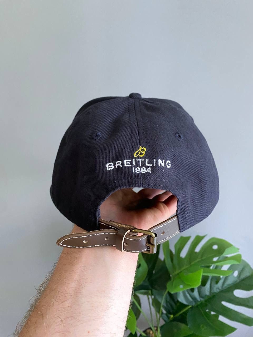 Breitling Breitling Watch Men's Navy Basebal Cap Leather Strap, OS Size ONE SIZE - 7 Thumbnail