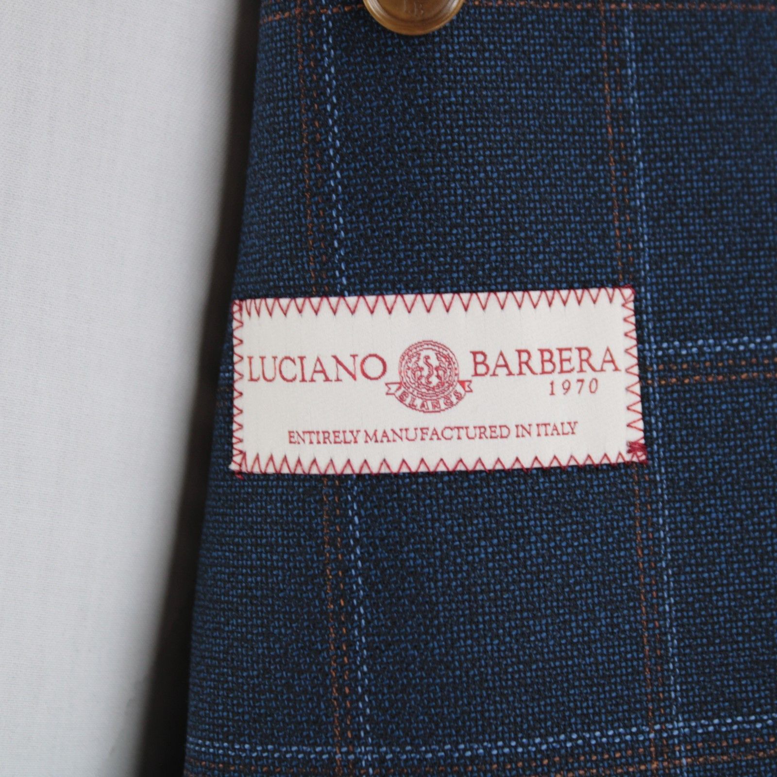 Luciano Barbera Luciano Barbera Sport Coat Size 38 US in Blue Size 38R - 7 Thumbnail