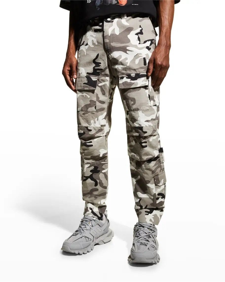 Balenciaga Balenciaga Fitted Camo Cargo Pants Size US 32 / EU 48 - 4 Thumbnail