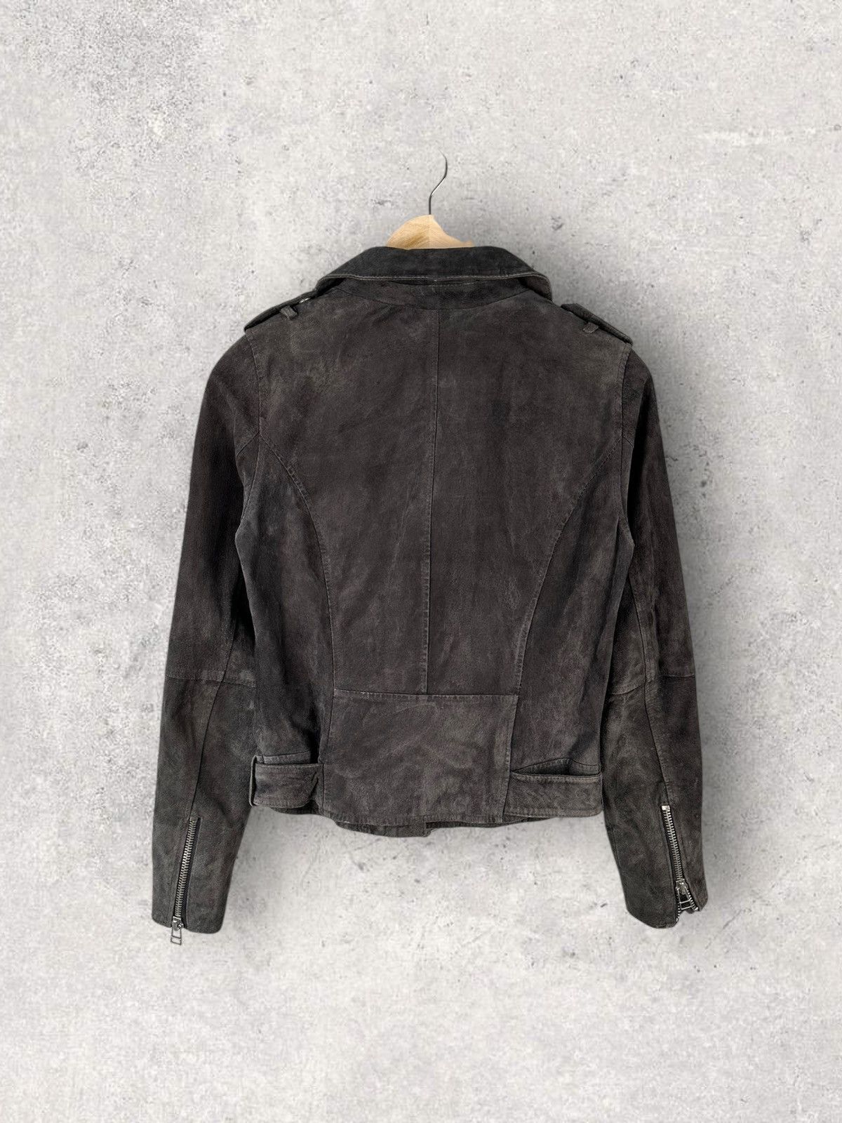 Review Vintage Riview Asymmetrical Biker Leather Jacket Size M / US 6-8 / IT 42-44 - 2 Thumbnail