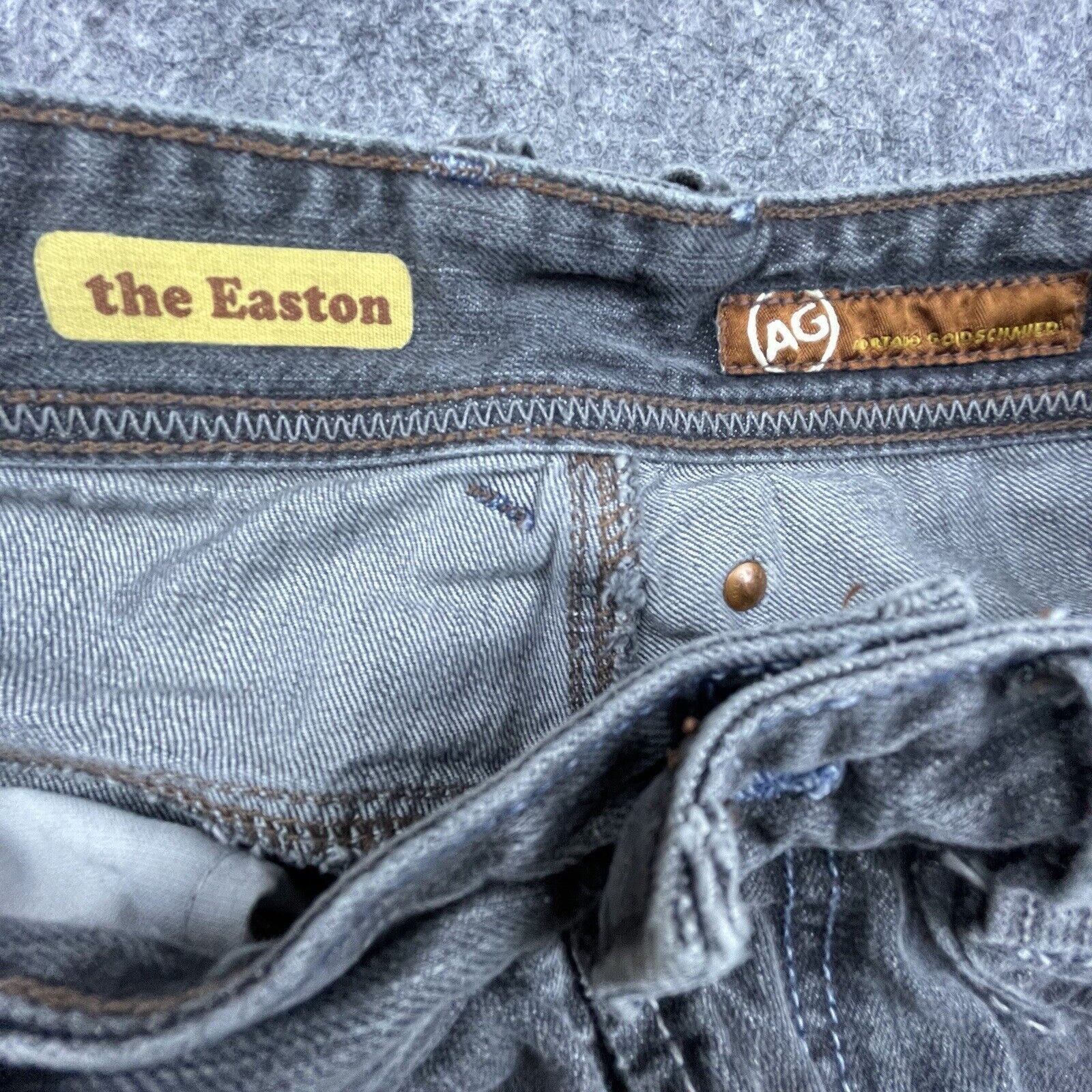 AG Adriano Goldschmied Adriano Goldschmied Jeans Mens 30 The Easton Grey Straight Size US 30 / EU 46 - 7 Thumbnail
