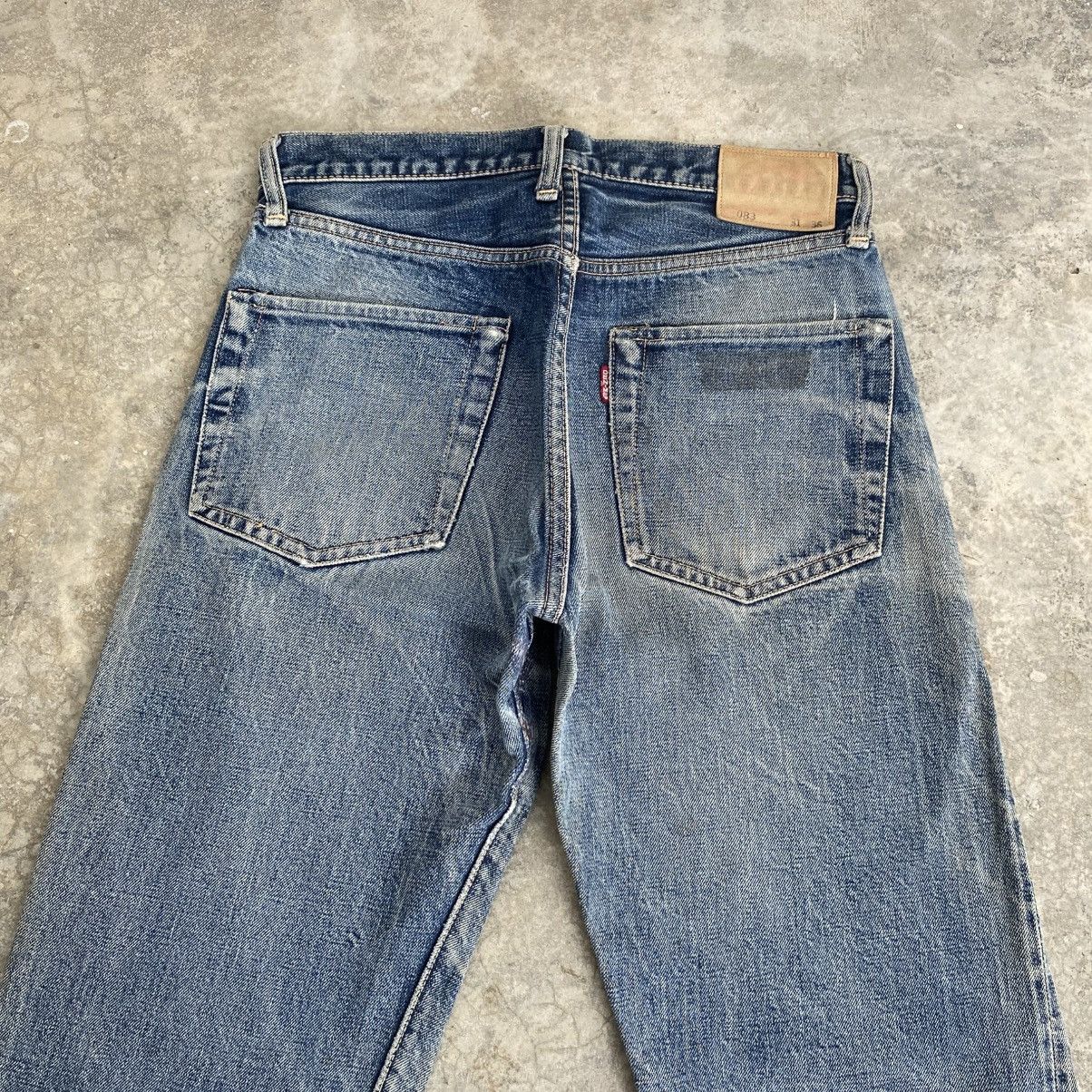 Denime Vintage 90’s Denime Faded Blue Distressed Selvedge Jeans Size US 29 - 12 Thumbnail