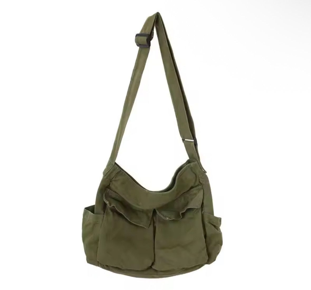 Other Workwear School Canvas Shoulder Bag Large Messenger Bag Size ONE SIZE - 2 Thumbnail