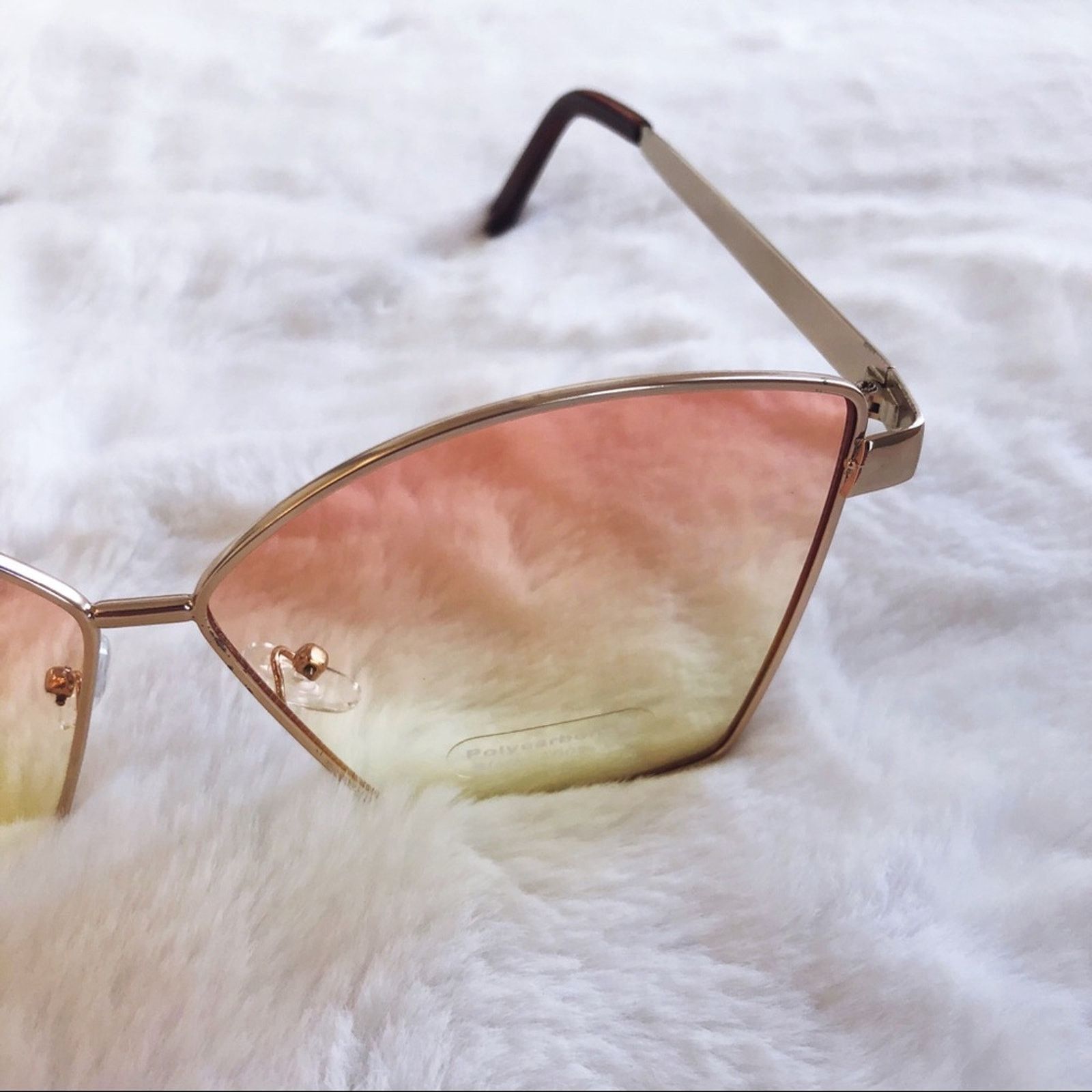 Other Aubrey Light Pink Gradient Oversized Sunglasses Size ONE SIZE - 4 Thumbnail