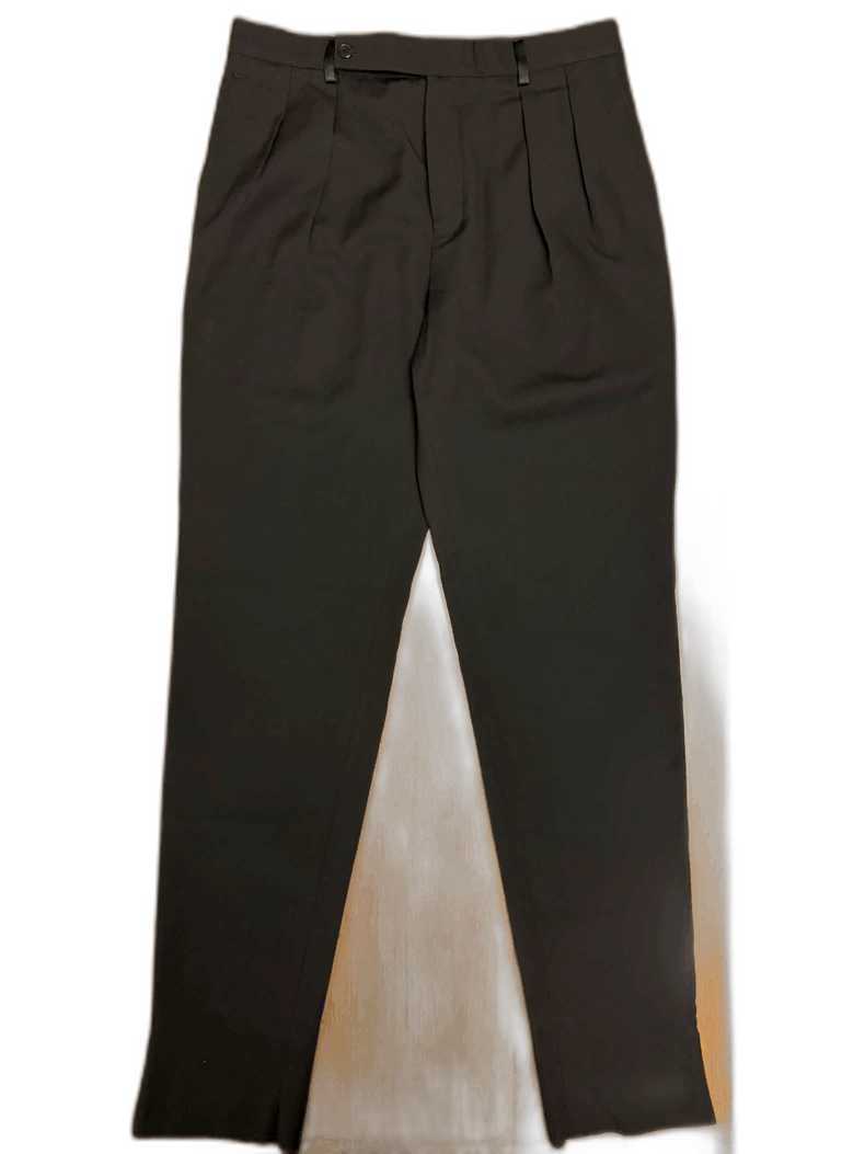 saint laurent black smoking trousers